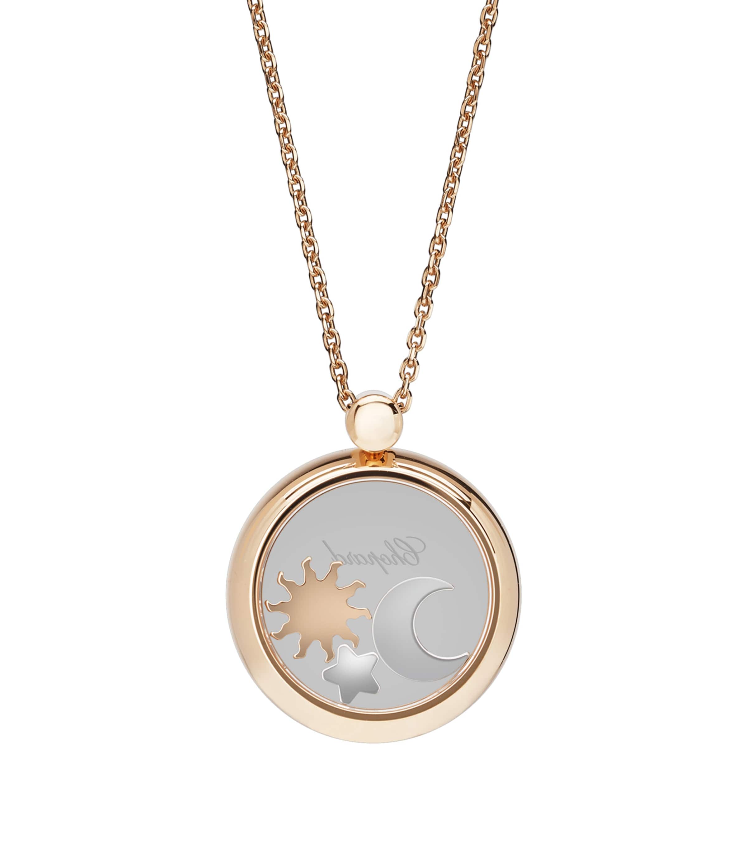 Rose Gold and Diamond Happy Diamonds Pendant 18K ROSE GOLD Image 2