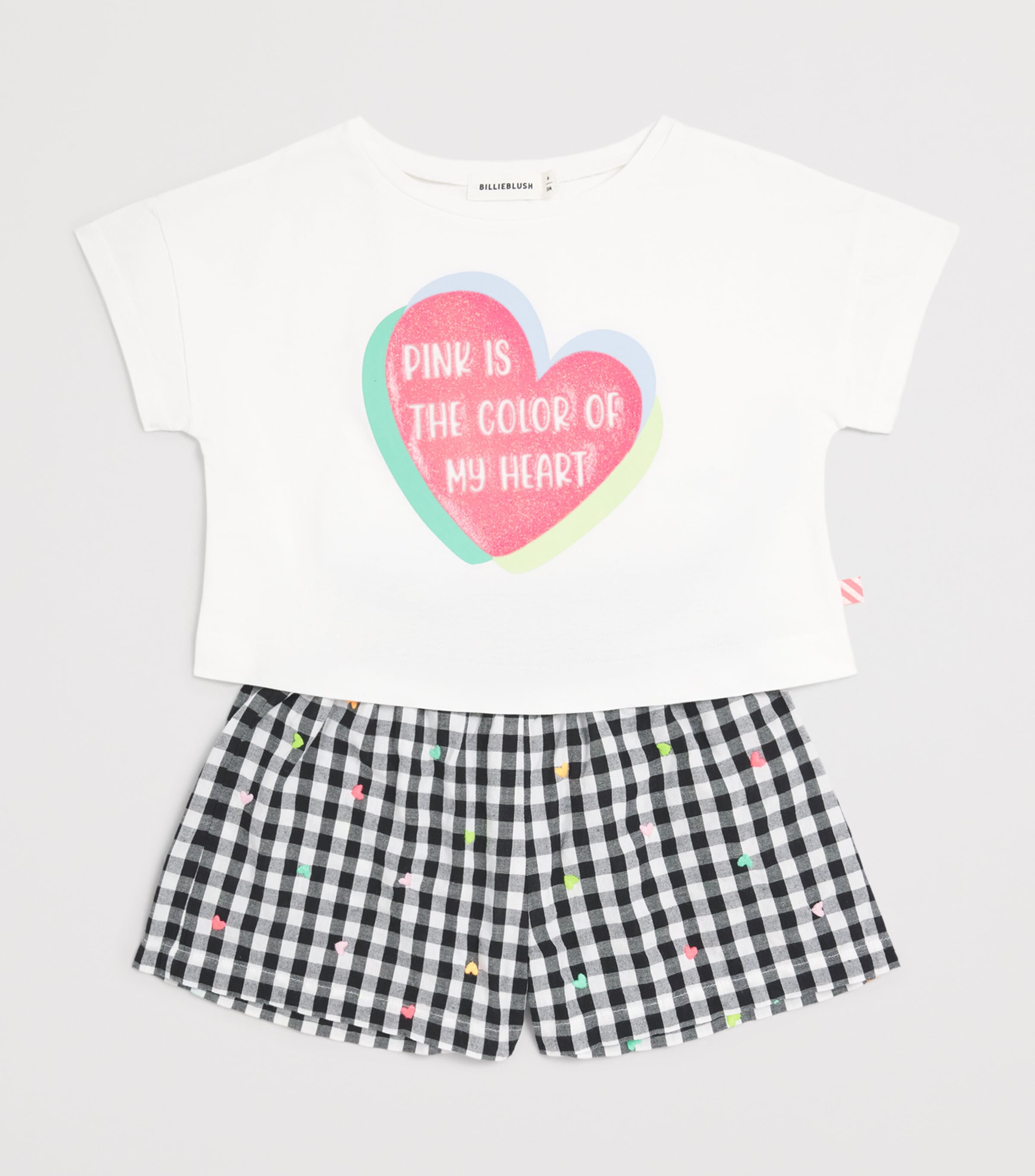 Cotton T-Shirt and Shorts Set (2-12 Years) 10PWHITE Image 3