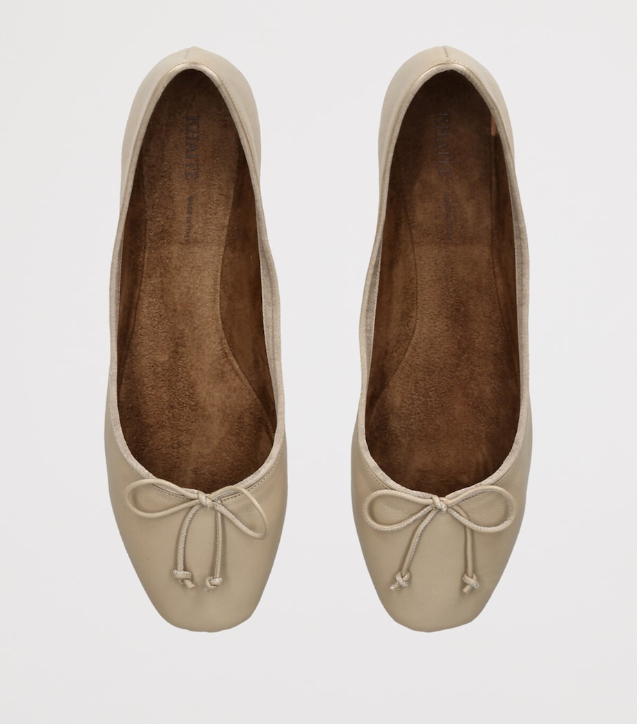 Leather Charlotte Ballet Flats BLUSH Image 4
