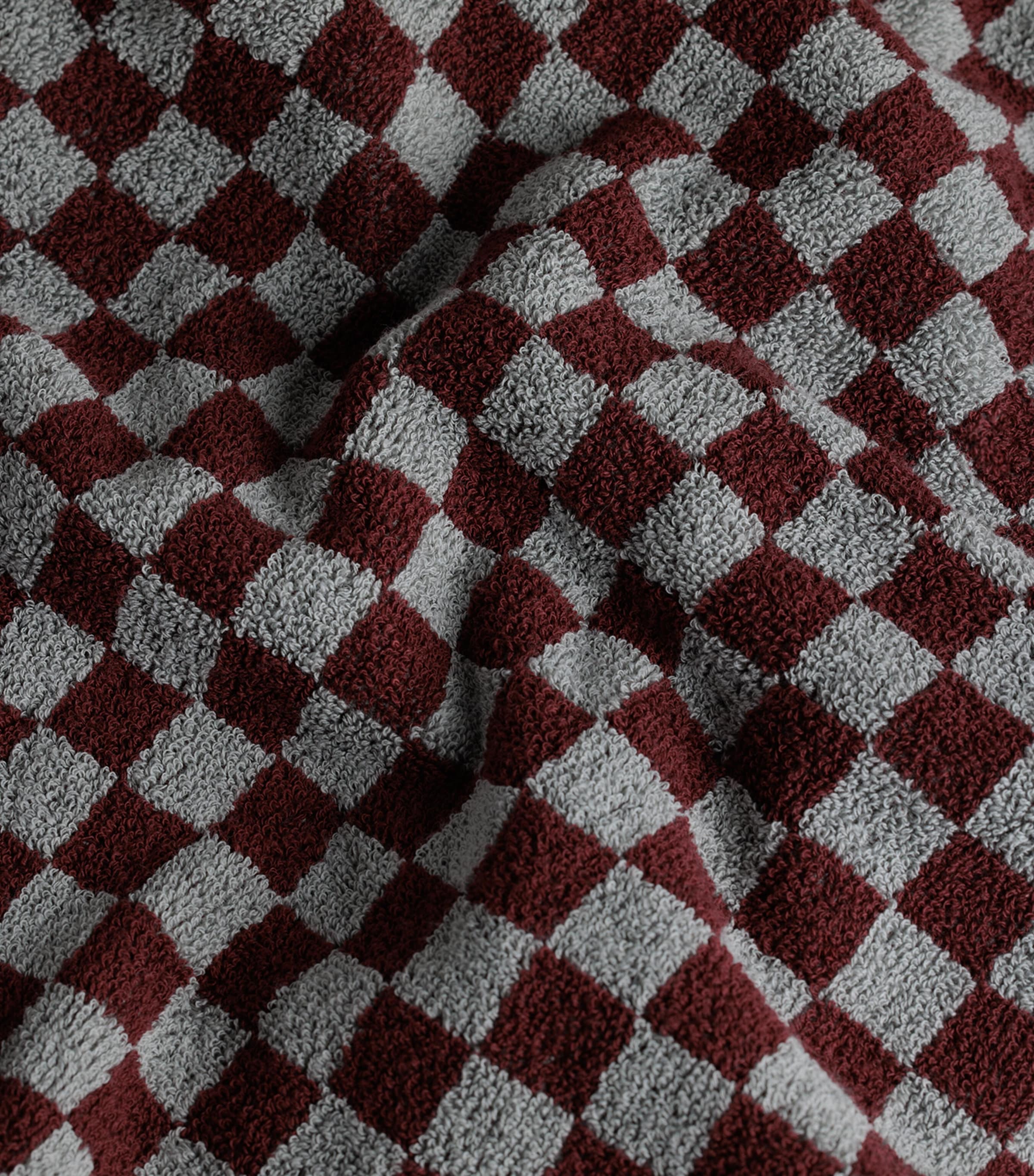 Organic Cotton Josephine Hand Towel (40cm x 70cm) CEMENT / RHUS Image 4