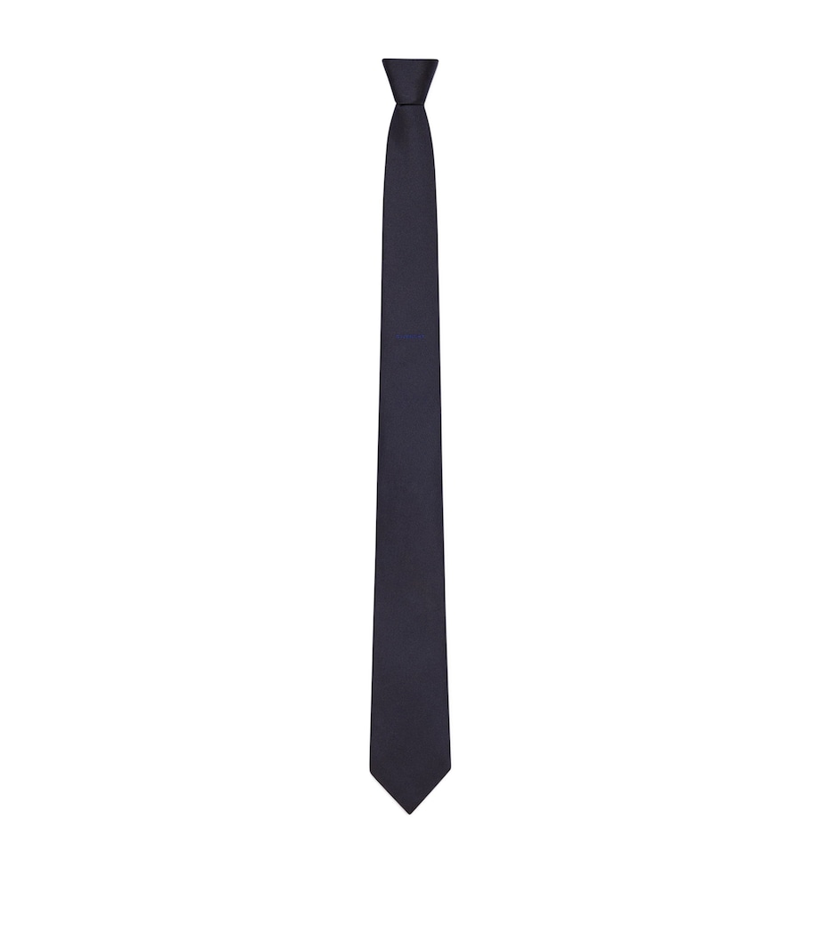 Silk Tie NAVY Image 1
