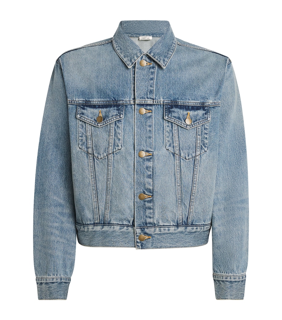 Denim Trucker Jacket LIGHT INDIGO Image 1