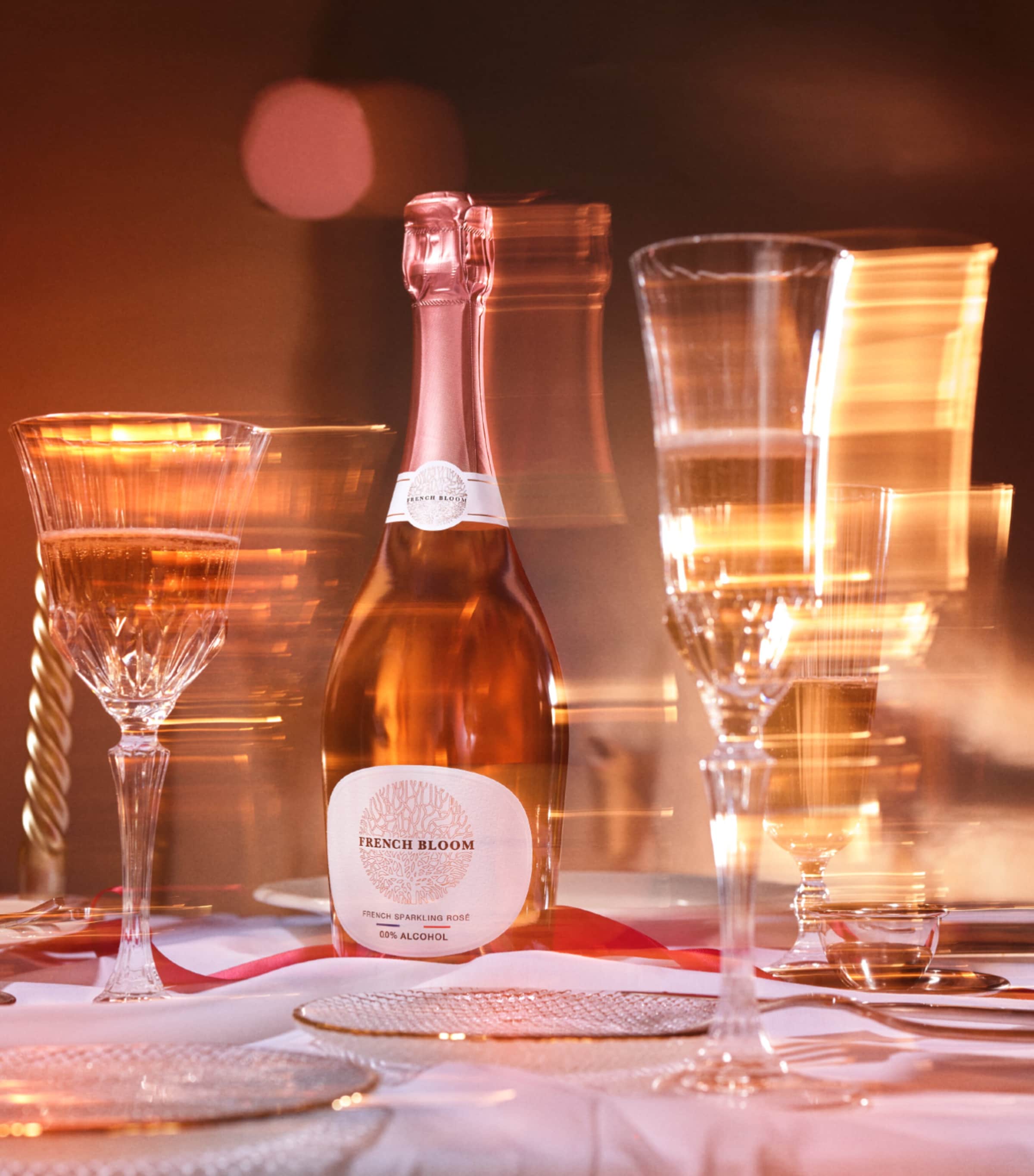 French Bloom French Bloom Le Rosé Alcohol-Free Sparkling Wine (75cl) - Limoux, France Image 2