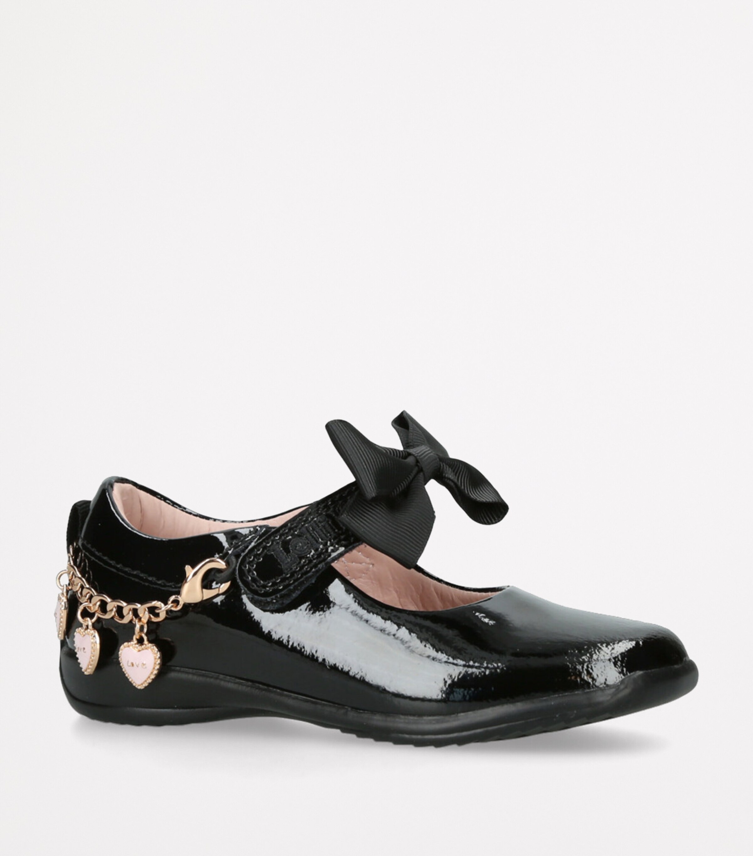 Lelli Kelly Patent Leather Bow-Detail Annie Shoes Black Image 3