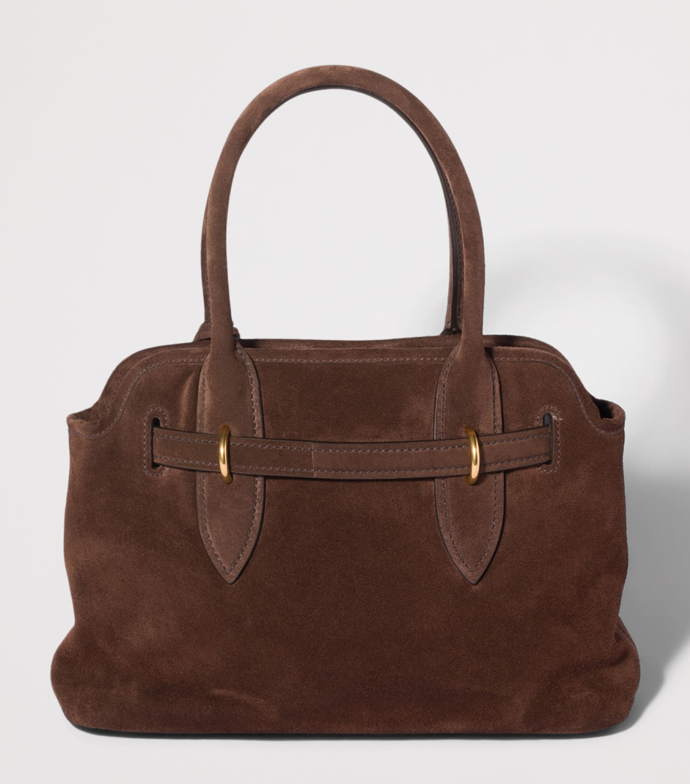 Miu Miu Suede Aventure Top-Handle Bag Brown Image 4
