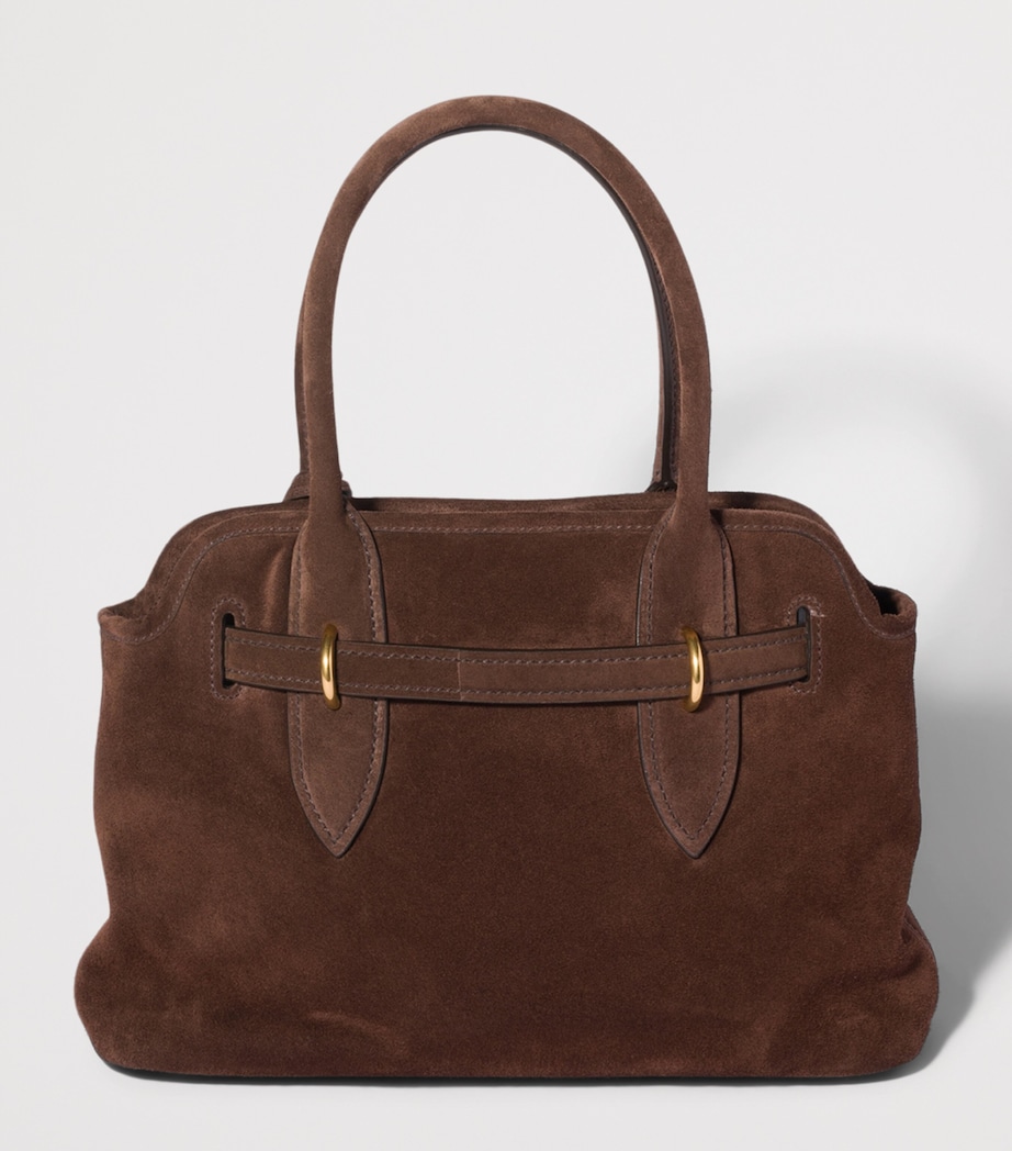 Miu Miu Suede Aventure Top-Handle Bag Brown Image 4