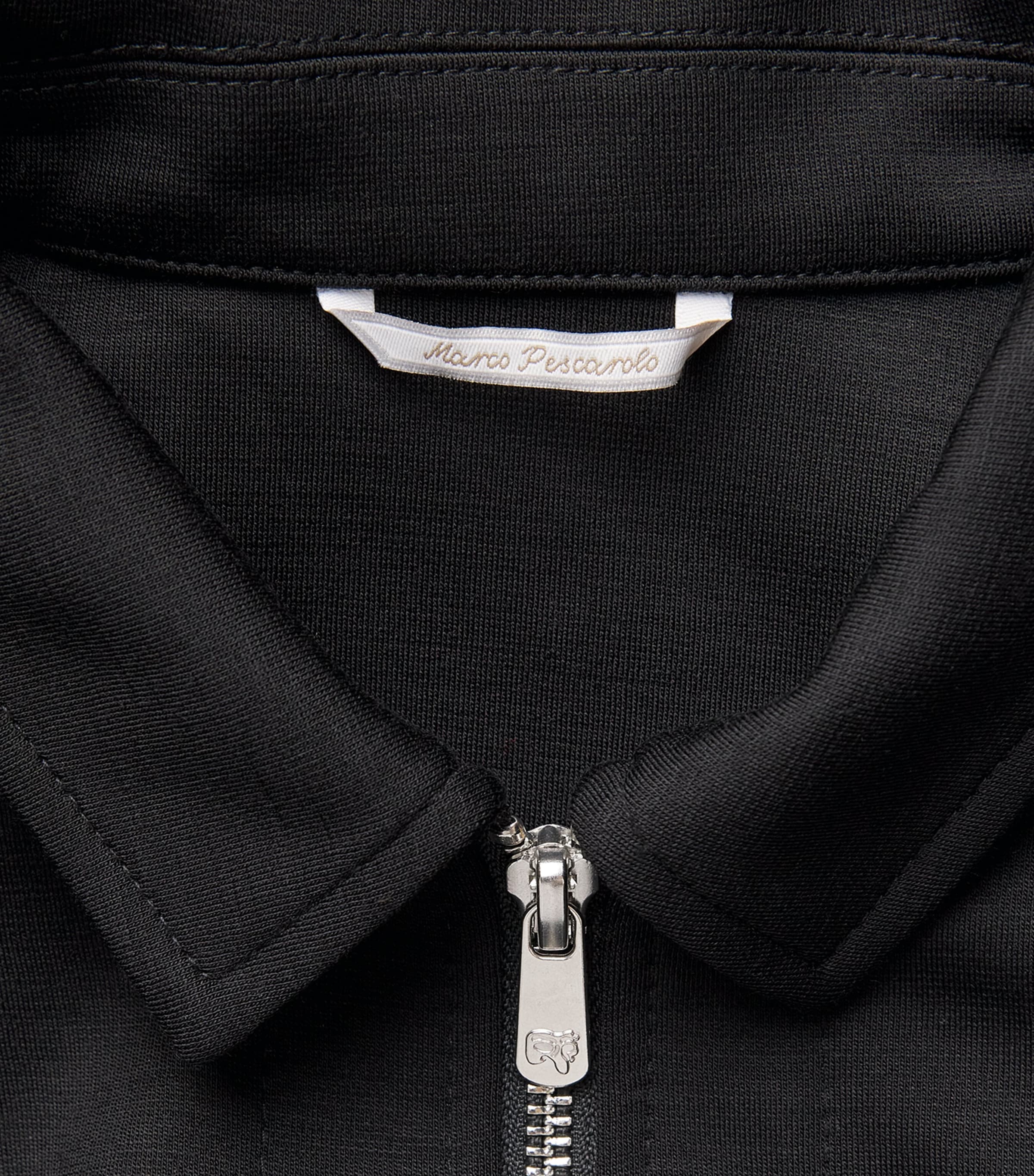 Marco Pescarolo Mens Wool-Cashmere-Blend Zip-Up Overshirt Black Image 5