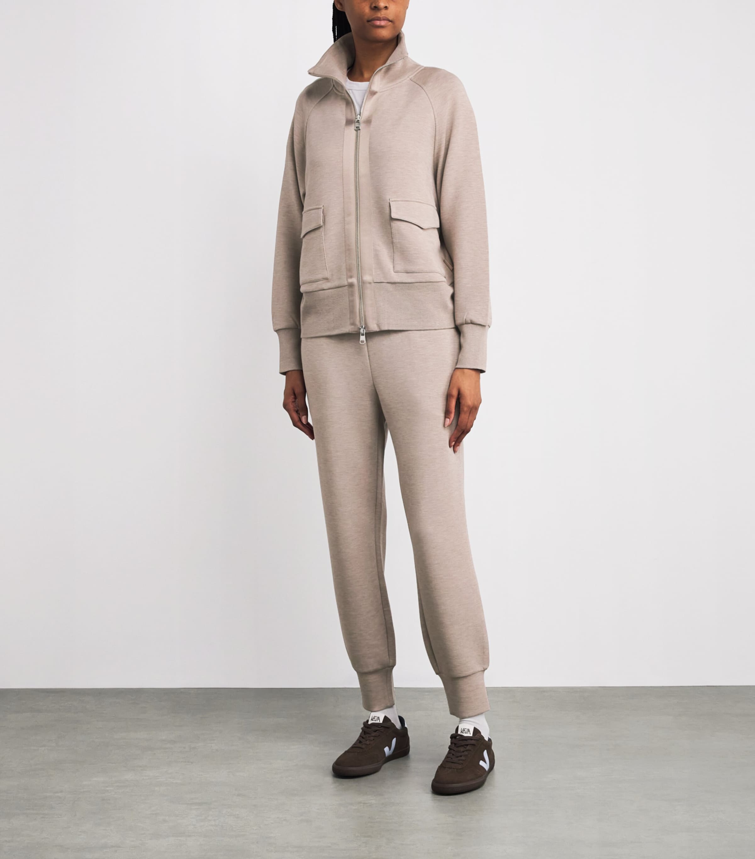 Roxbury Zip-Up Sweatshirt TAUPE Image 2