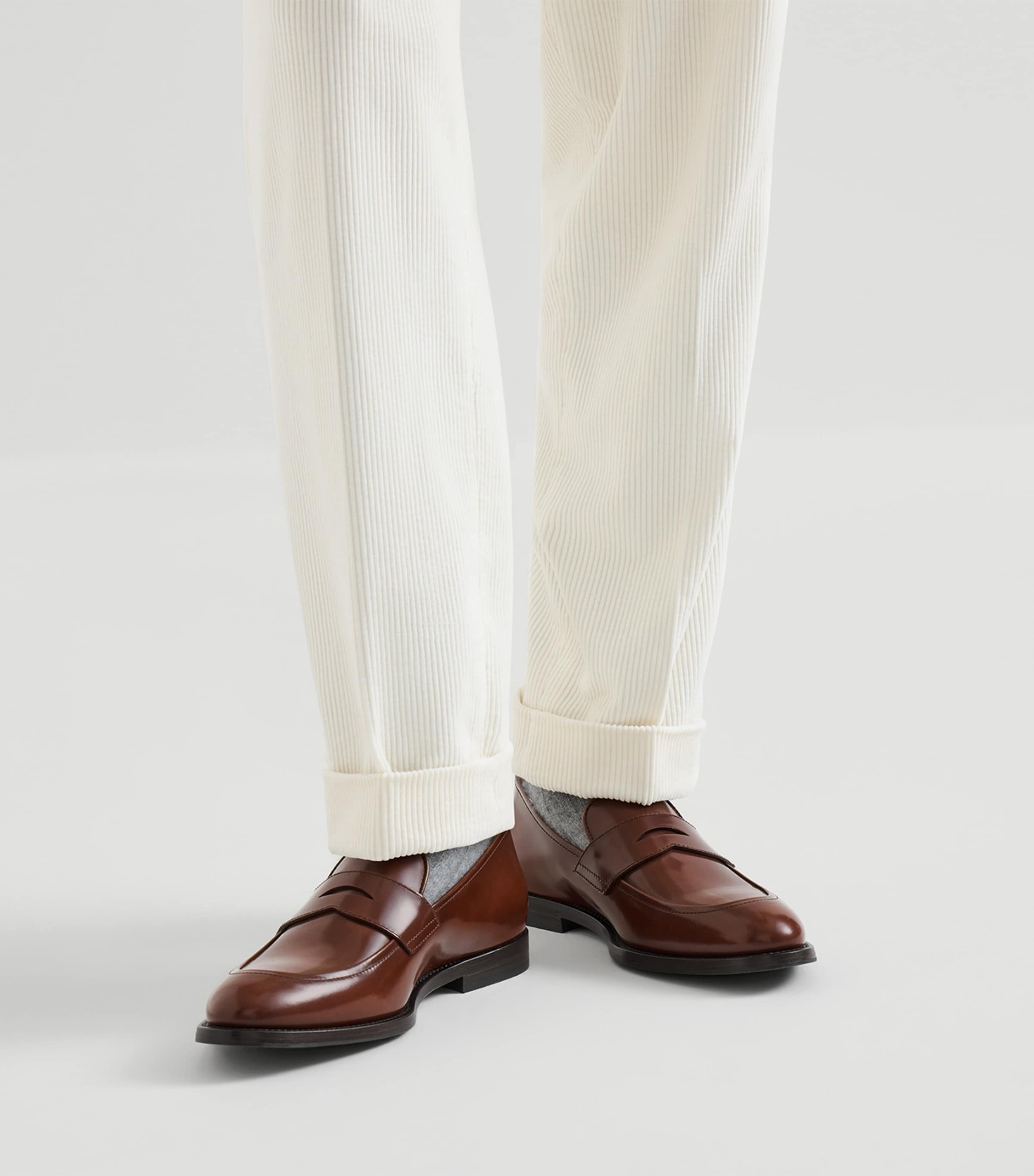 Brunello Cucinelli Leather Penny Loafers Image 2