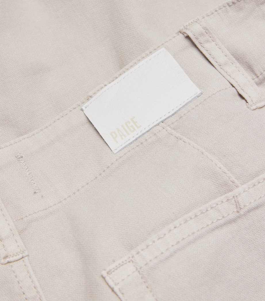 PAIGE Womens Arellia High-Rise Barrel-Leg Jeans Vintage Pumice Stone Image 5