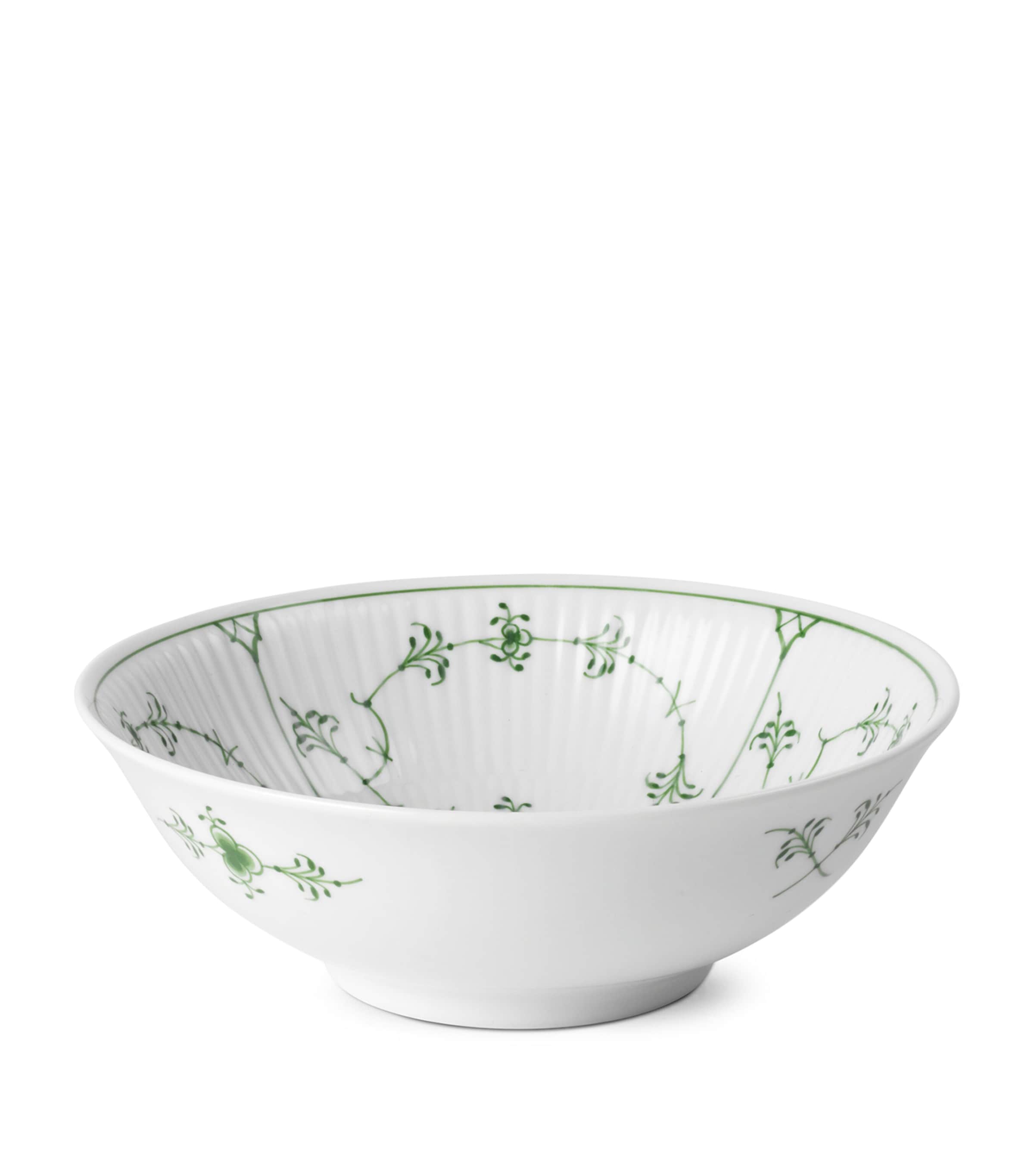 Royal Copenhagen Porcelain Green Fluted Plain Bowl (16cm) Green Image 4
