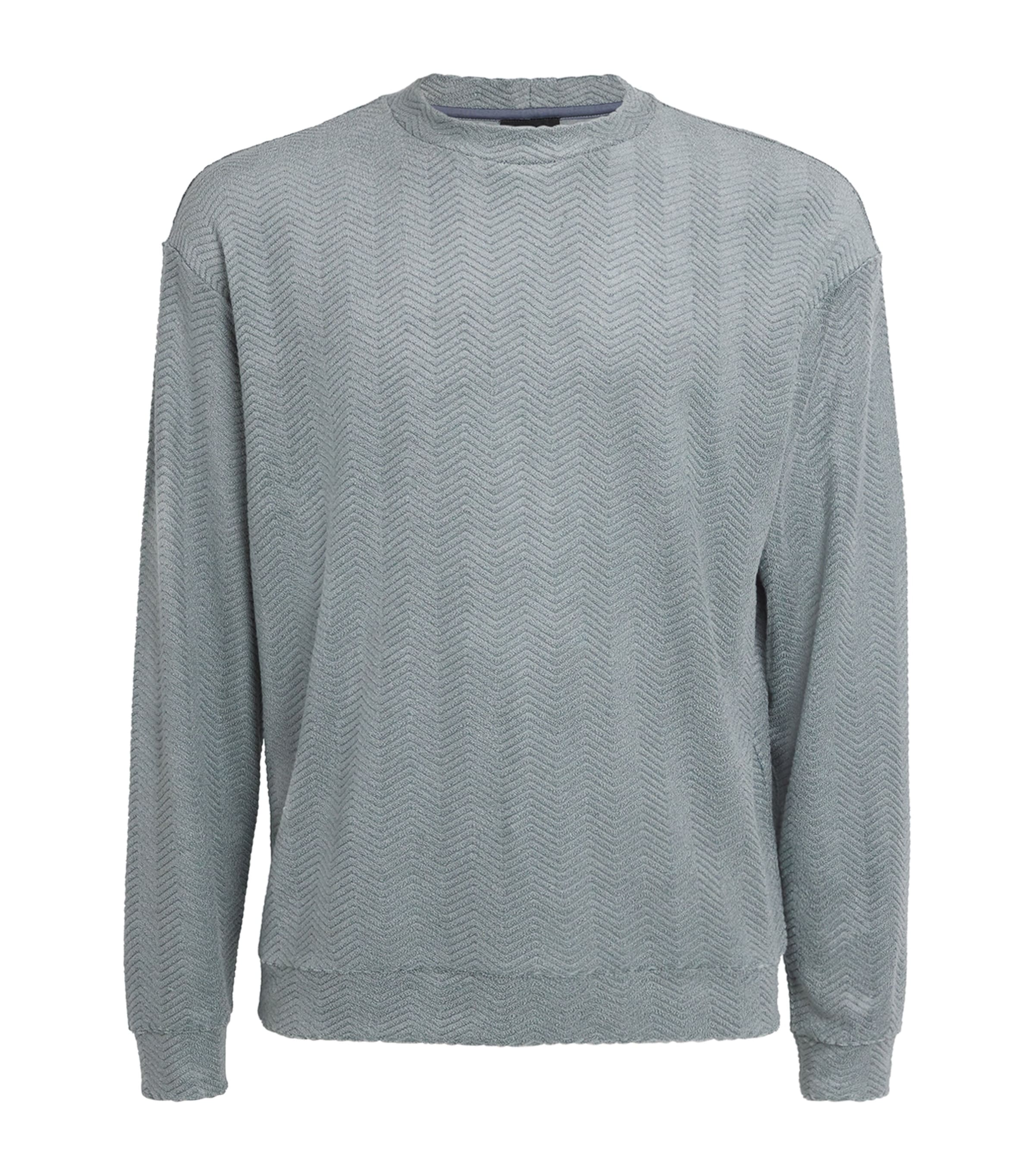 Giorgio Armani Cotton-silk Textured Sweater