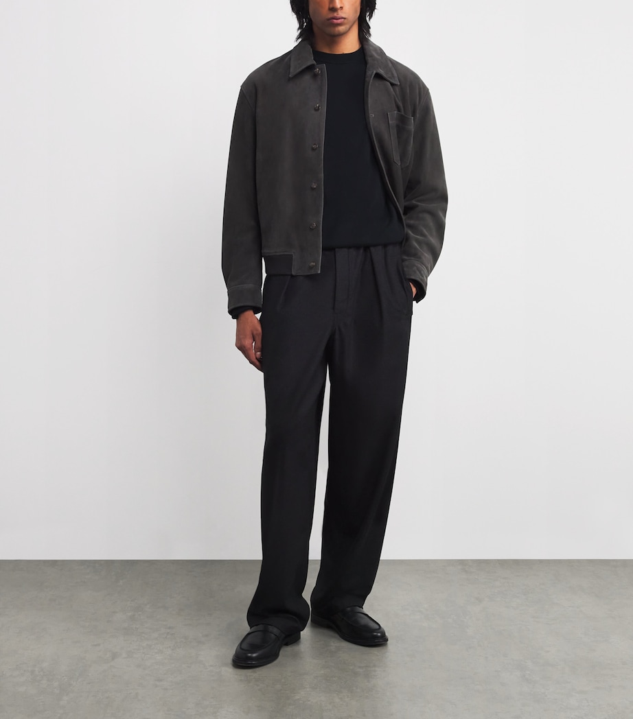 Wool Crew-Neck Sweatshirt NAVY BLUE Image 2