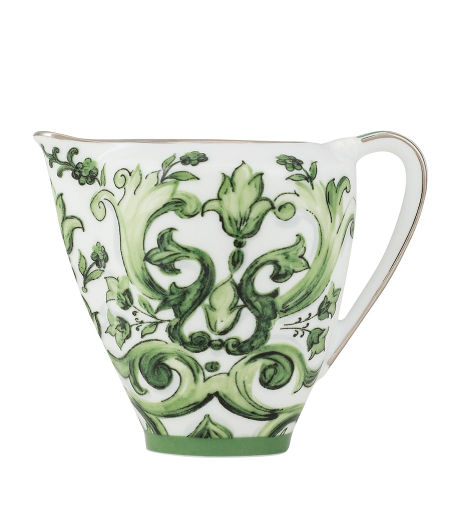 Dolce&Gabbana Casa Porcelain Majolica Creamer (8.5cm) Verde Maiolica Image 1