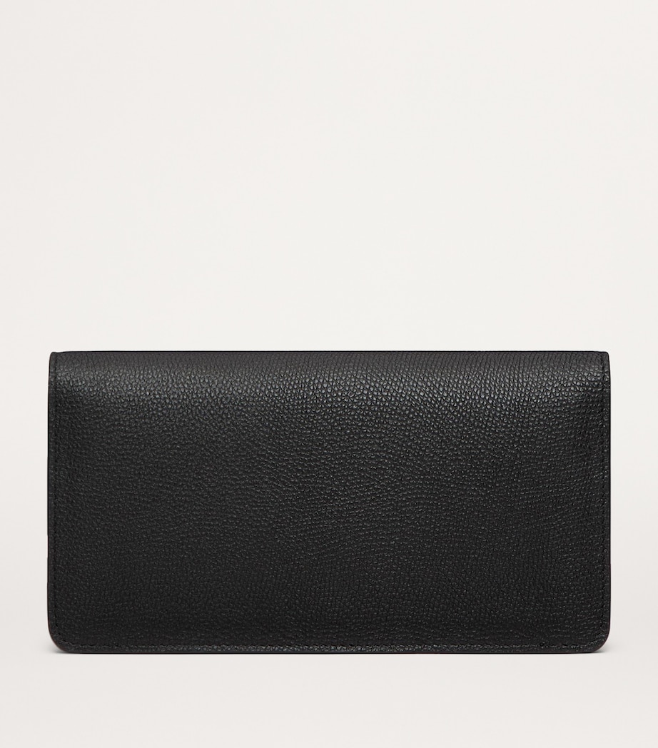 Leather VLogo Signature Chain Wallet 0NO Image 6