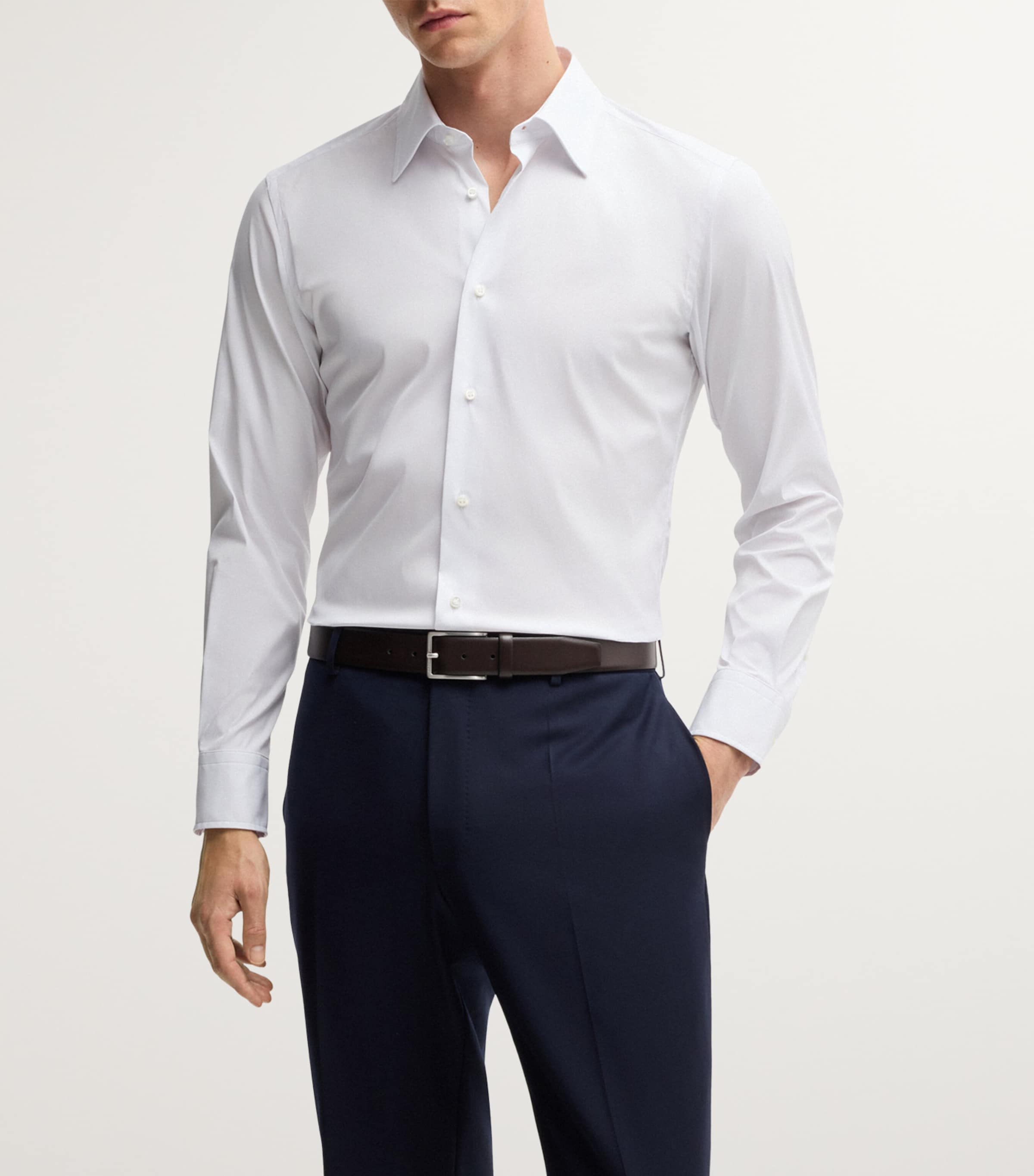 Stretch-Cotton Slim Shirt 100 Image 2