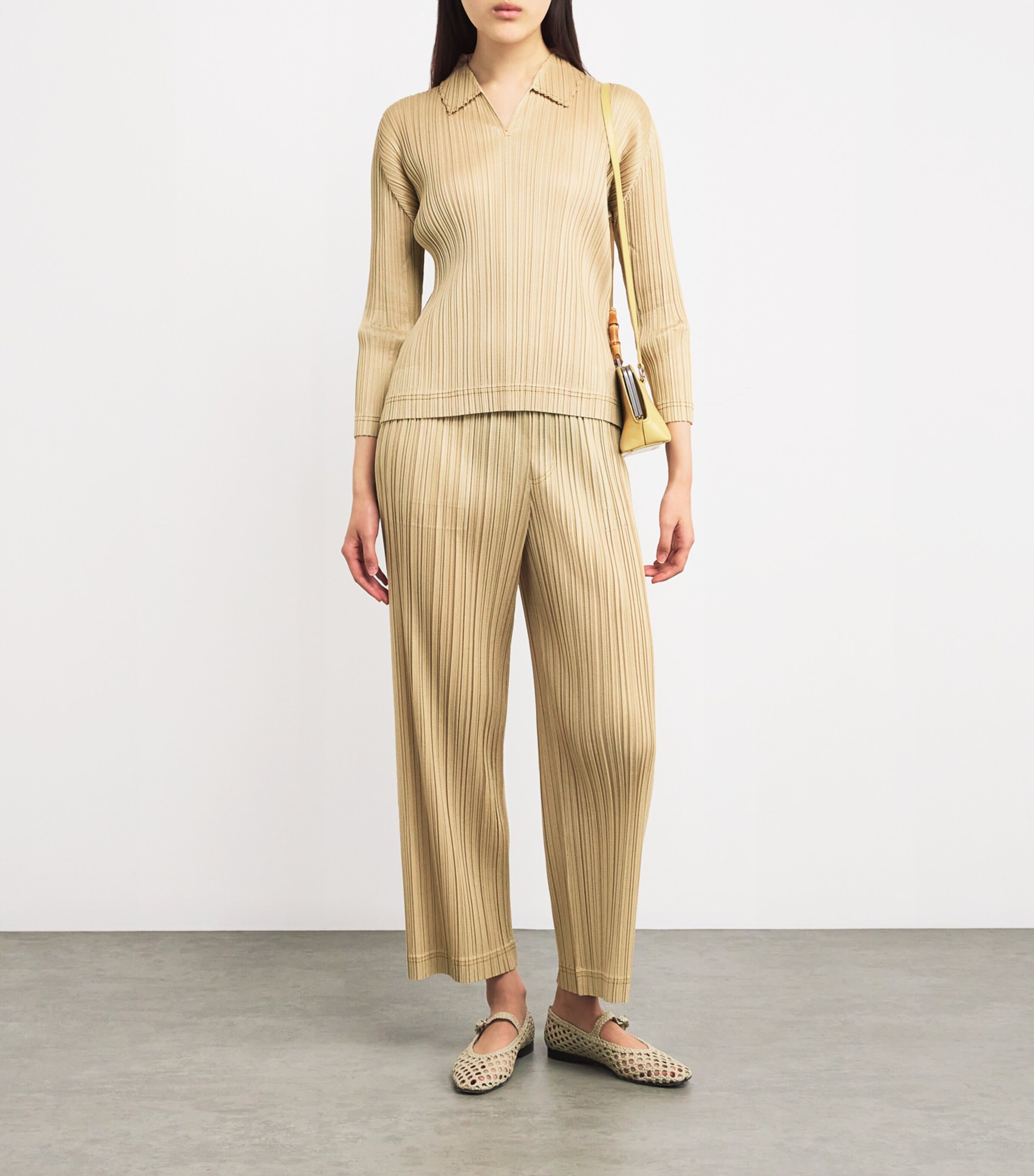 Pleated Cotton Denim Shirt 41 Image 2