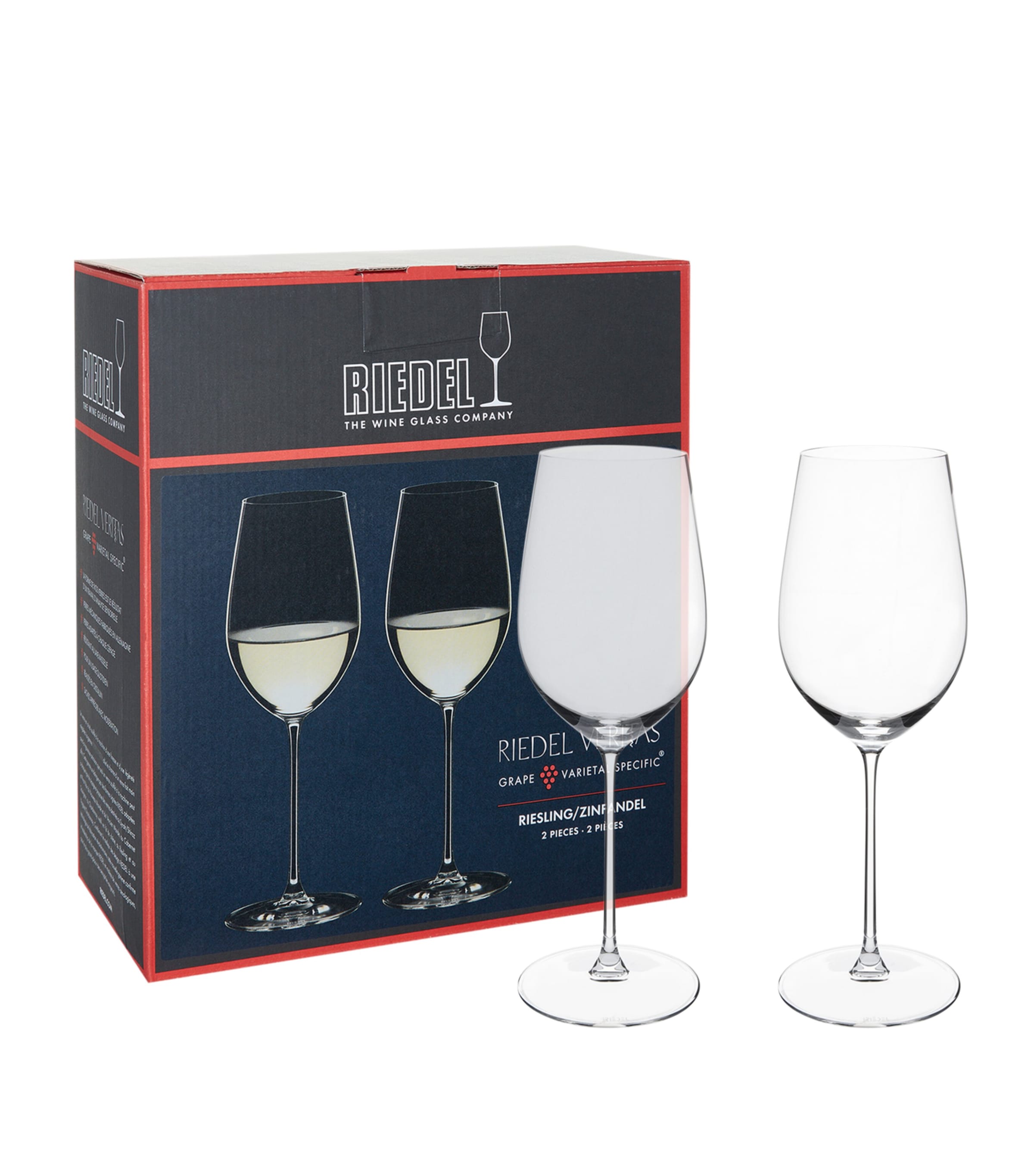 Set of 2 Veritas Riesling/Zinfandel Glasses CLEAR Image 4