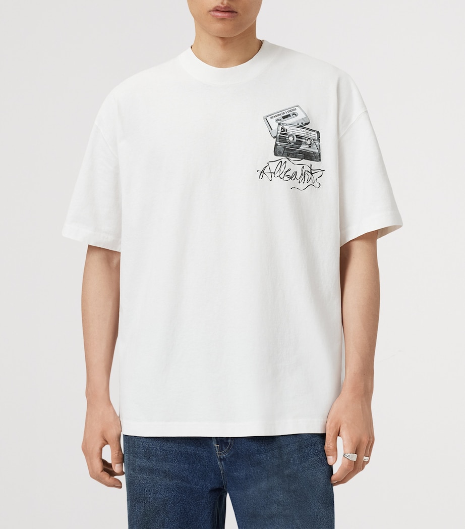 Organic Cotton Reel T-Shirt CHALK WHITE Image 2