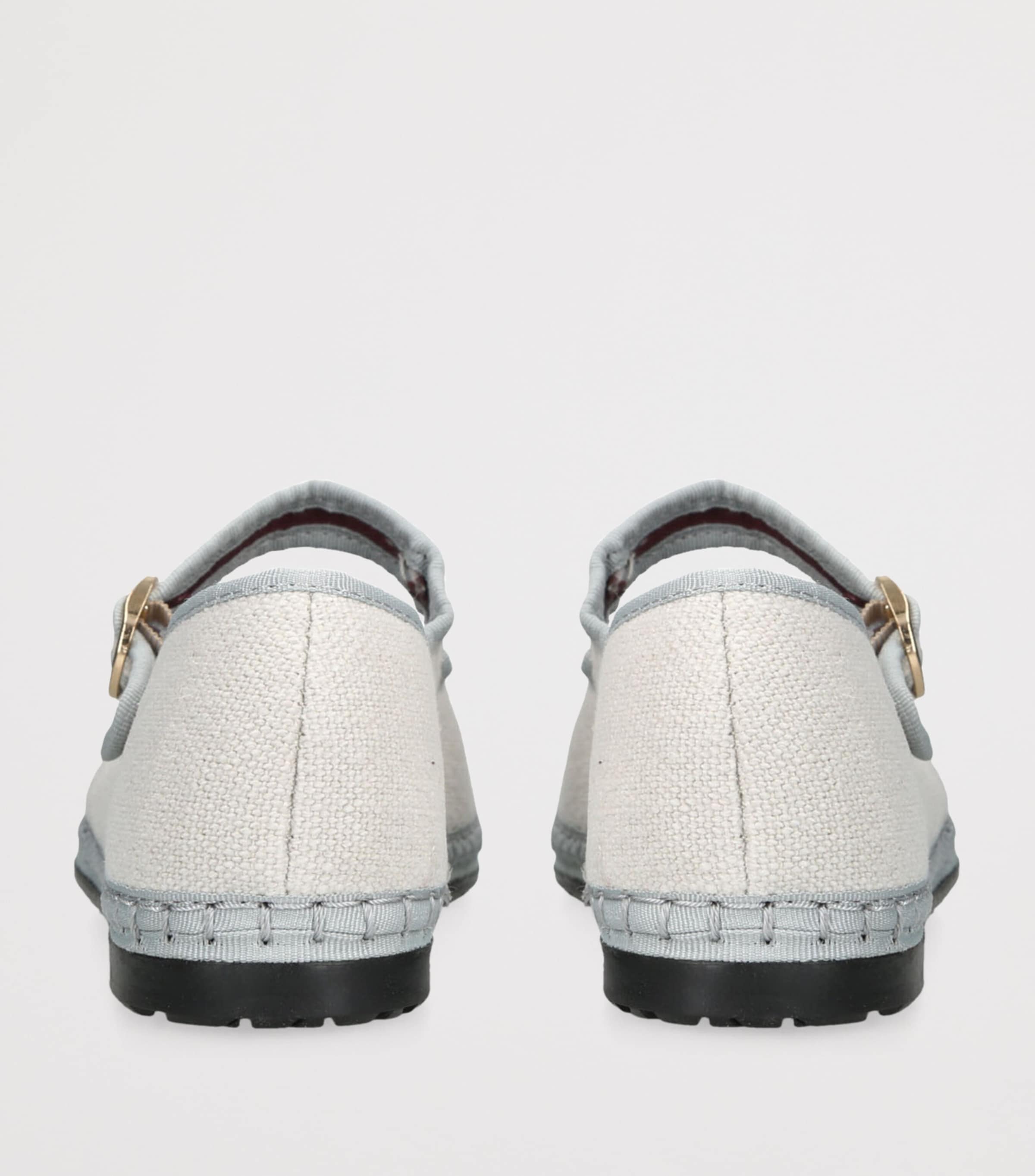 Flabelus Linen Dalloway Mary Janes Grey/p.cmb Image 2