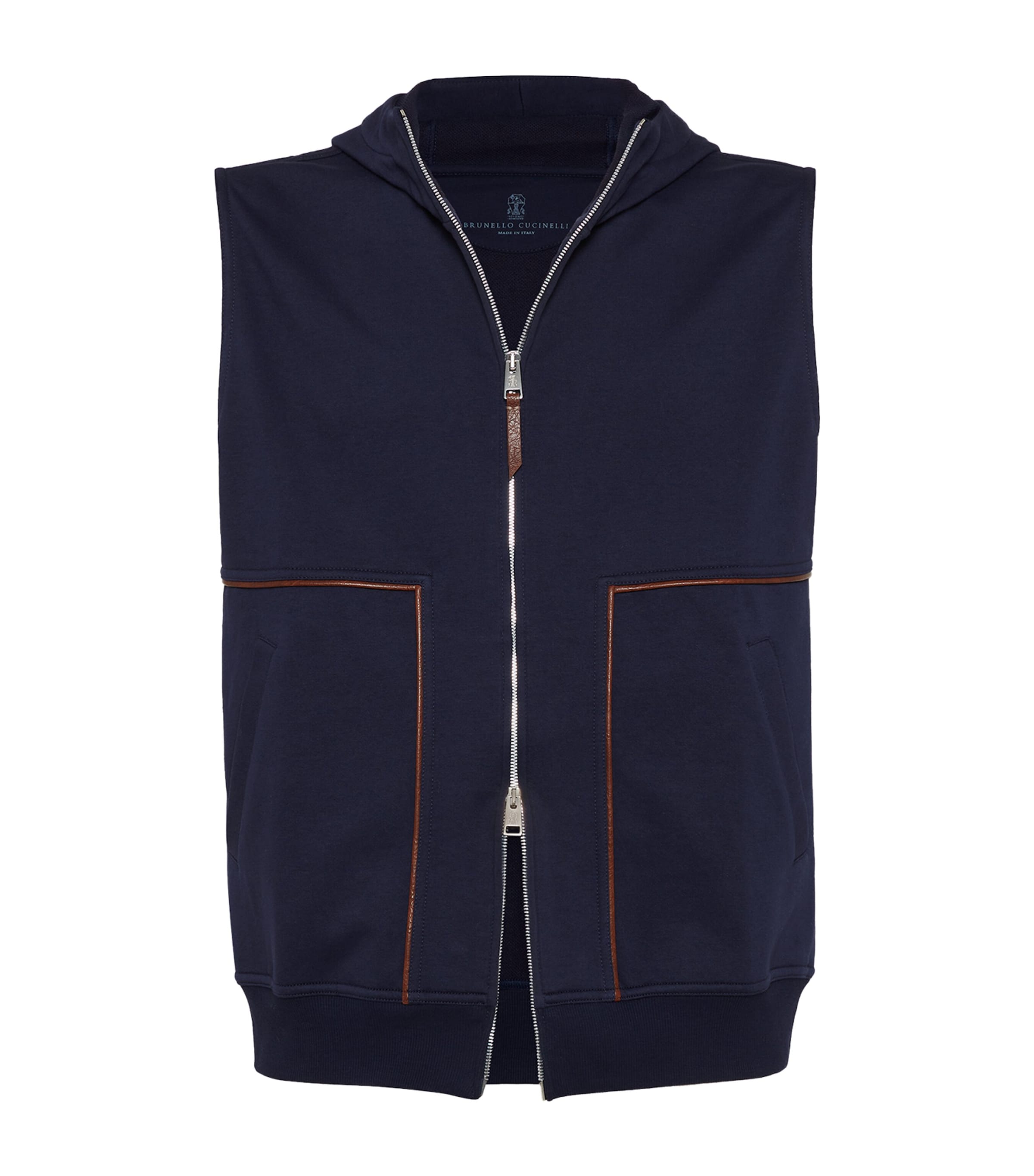 Brunello Cucinelli Techno Cotton Hooded Gilet | Harrods US