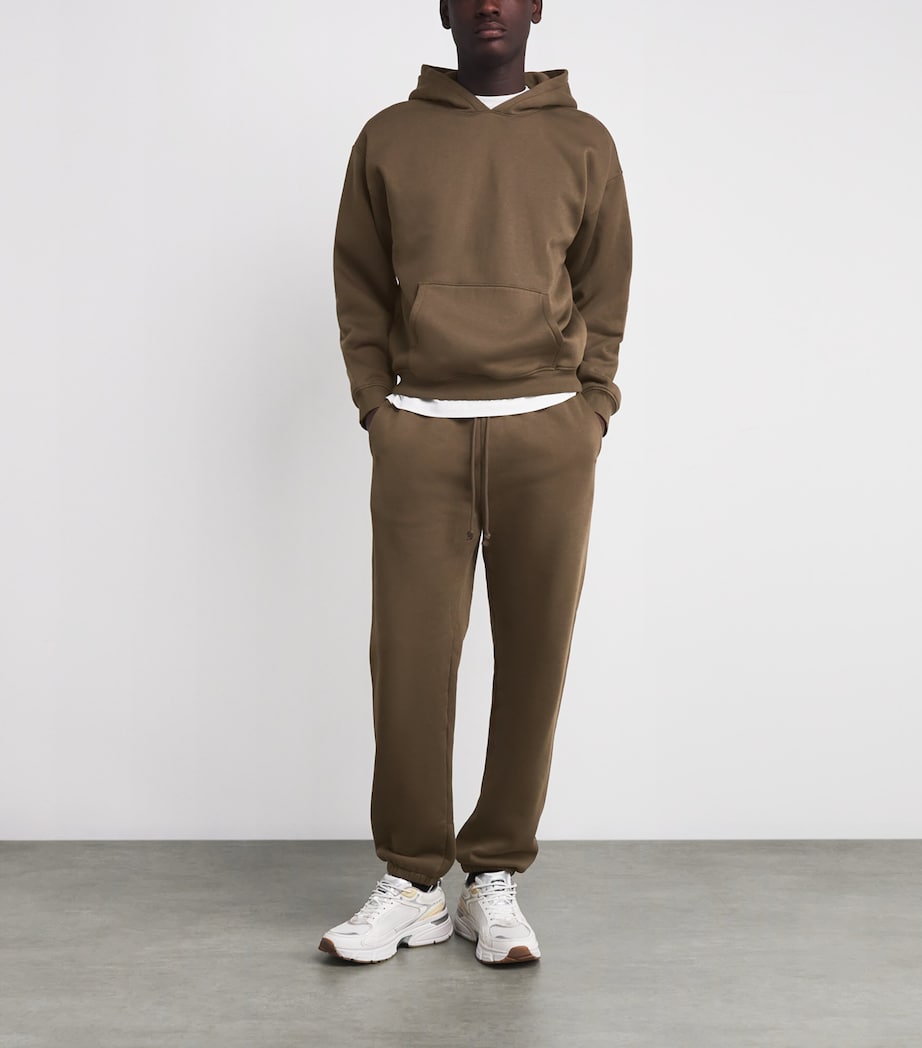 Cotton-Blend Fleece Lounge Hoodie DRIFTWOOD Image 2