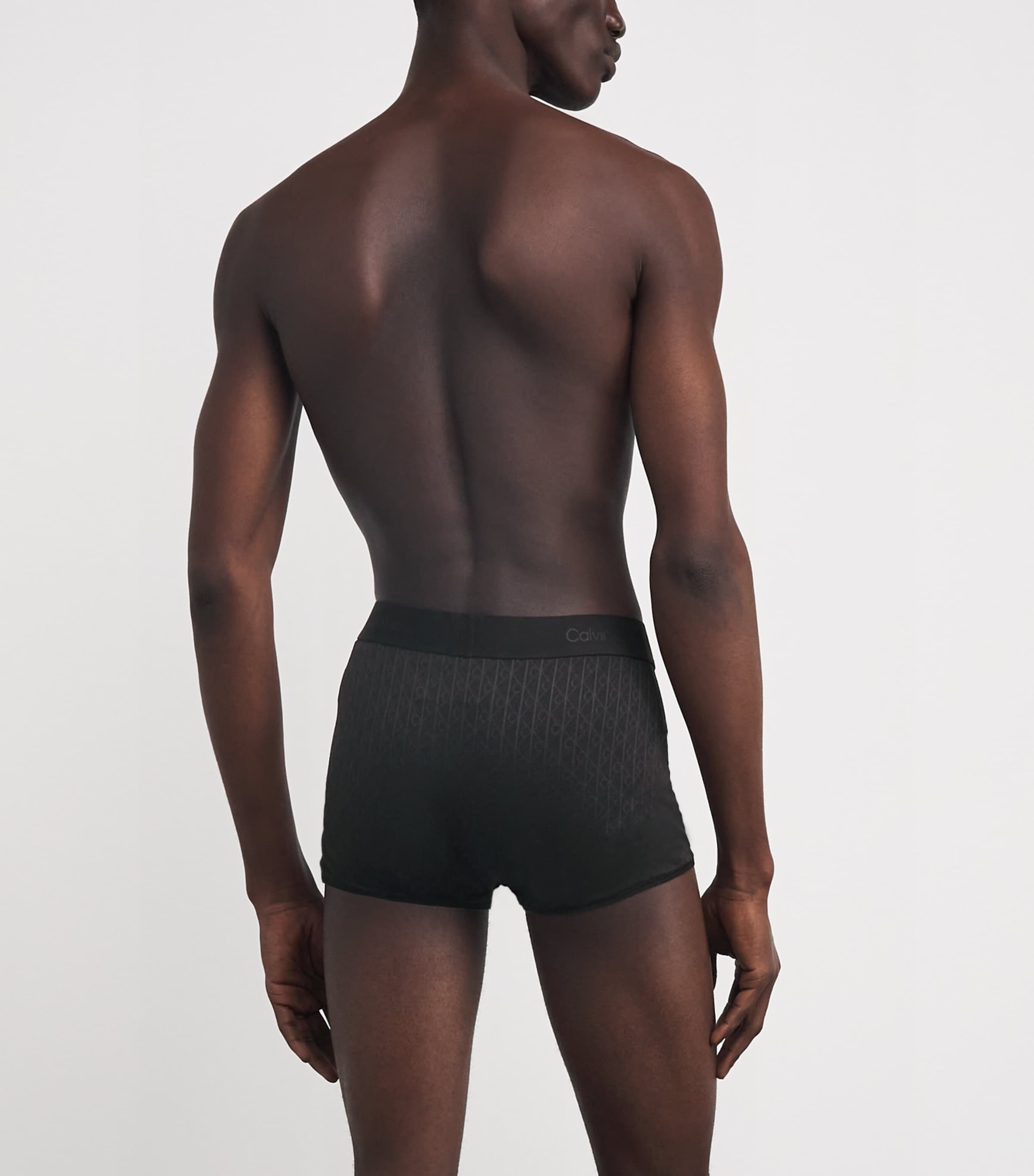 Microfibre Lace Trunks BLACK Image 3