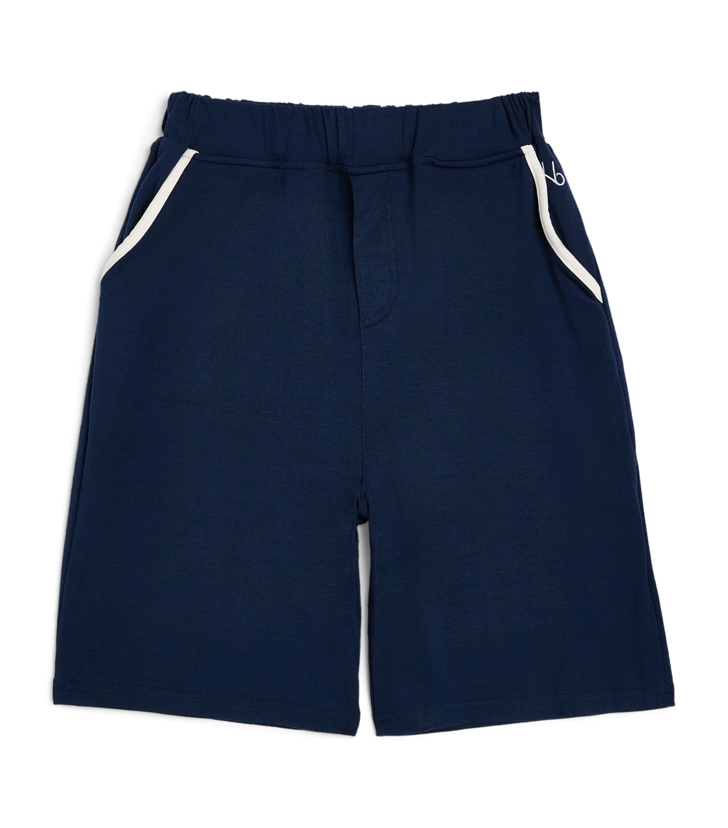 Homebody Kids Contrast-Trim  Shorts (4-16 Years) Navy Clunch Image 1