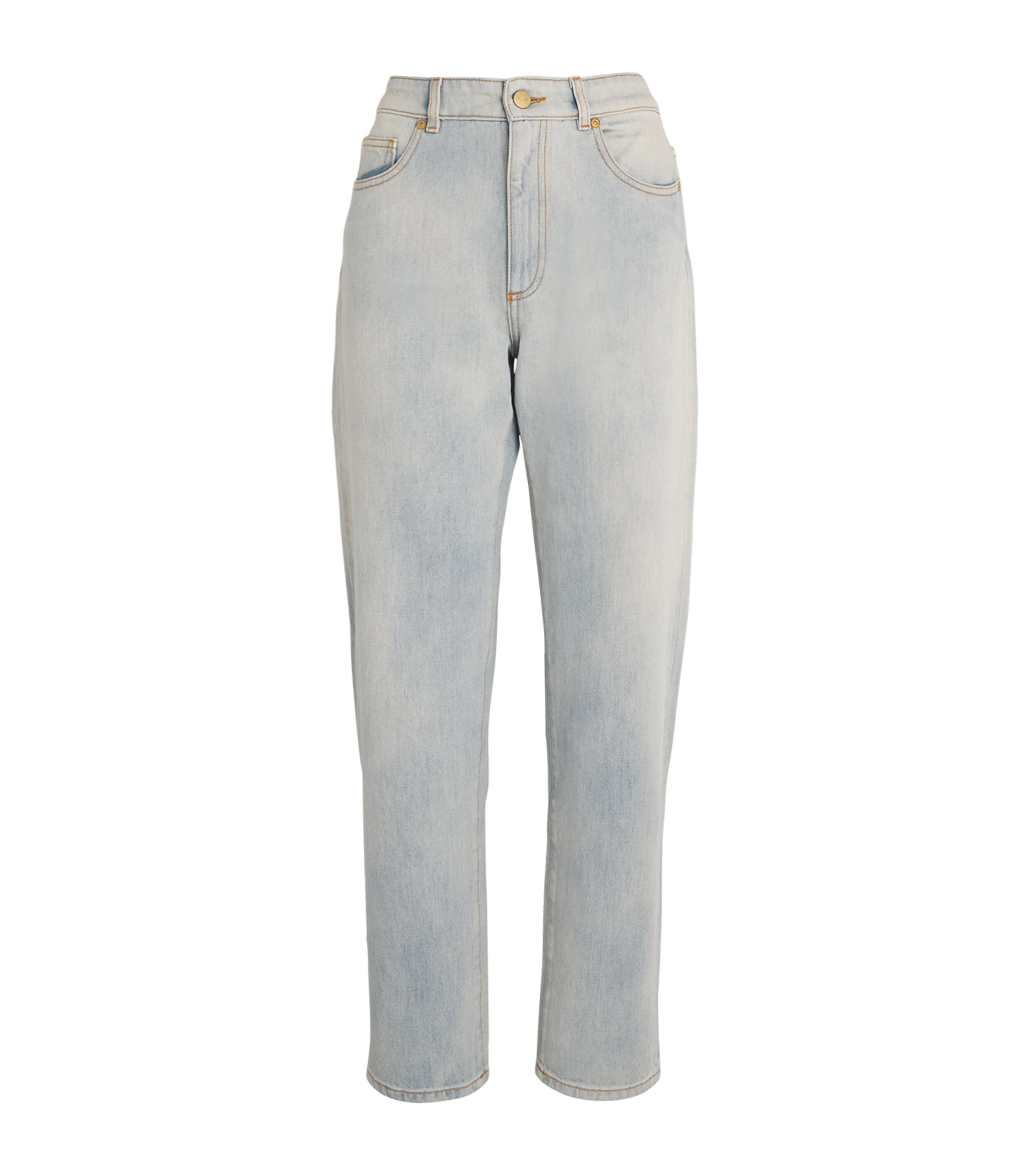 Shop Tove Kobe Tapered Straight Jeans In Blue