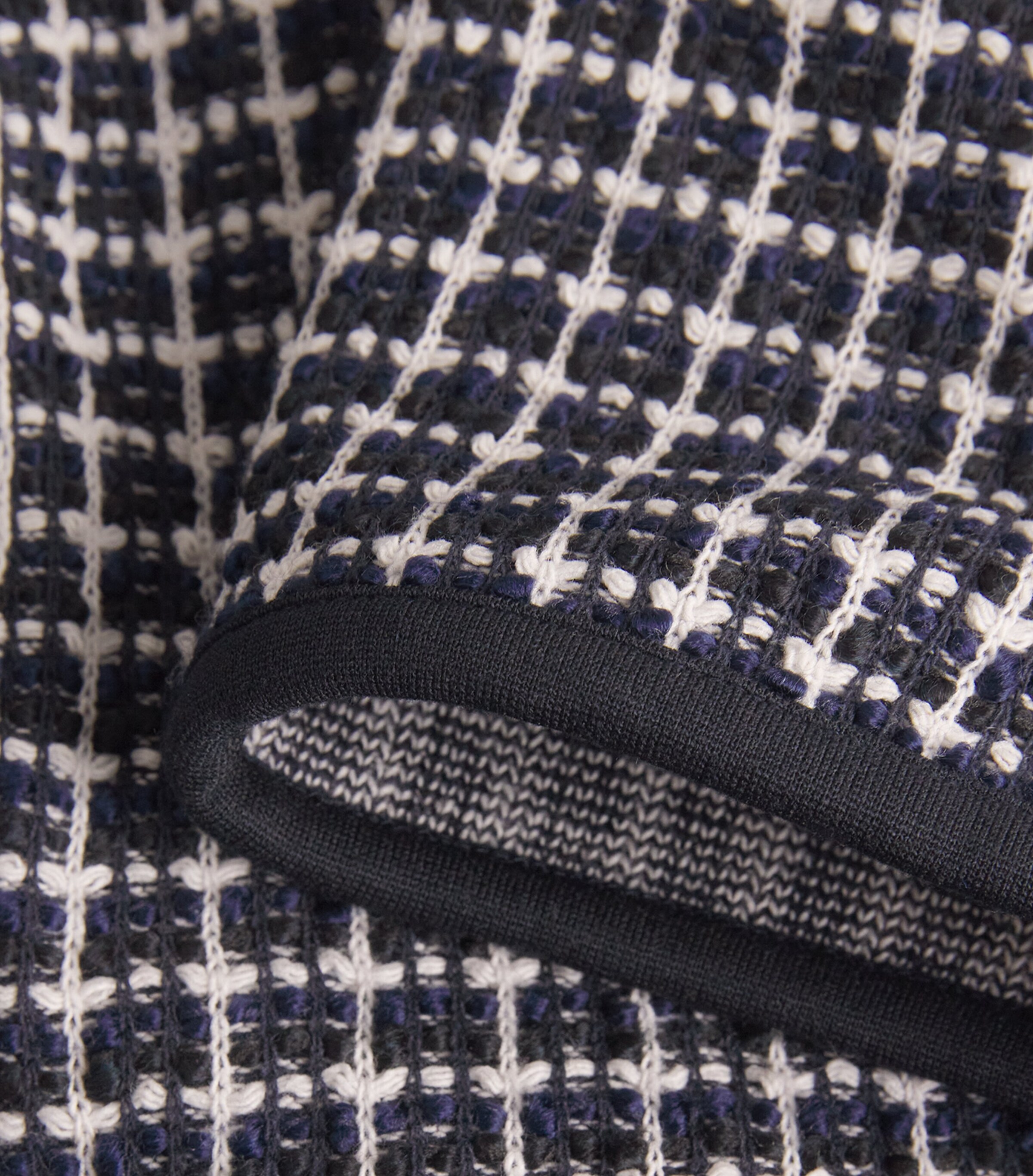 ME+EM Womens Jacquard Midi Shirt Dress Navy Multi Image 6