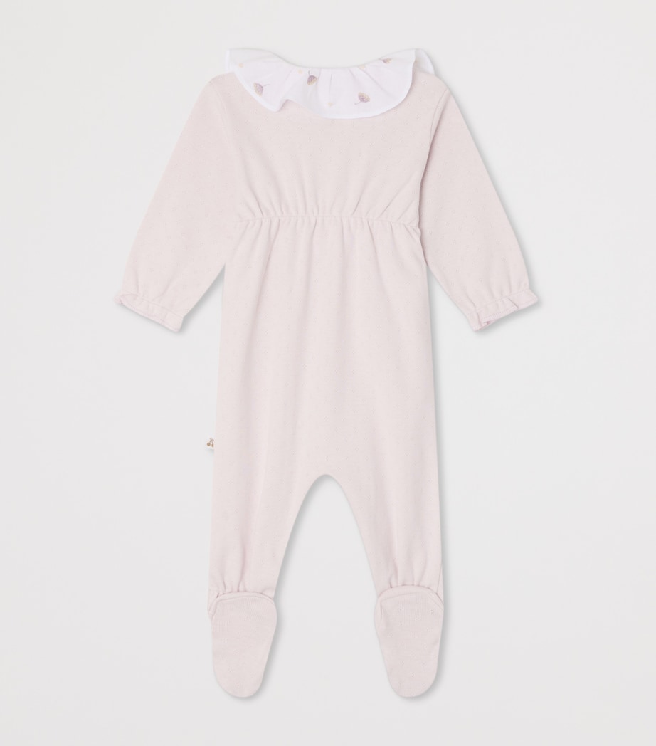 Bonpoint Cotton Lintina Sleepsuit (1-18 Months) Parme Clair Image 2