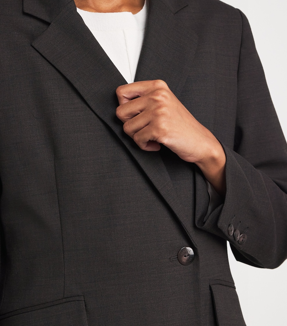 Wool-Blend Blazer BROWN Image 6