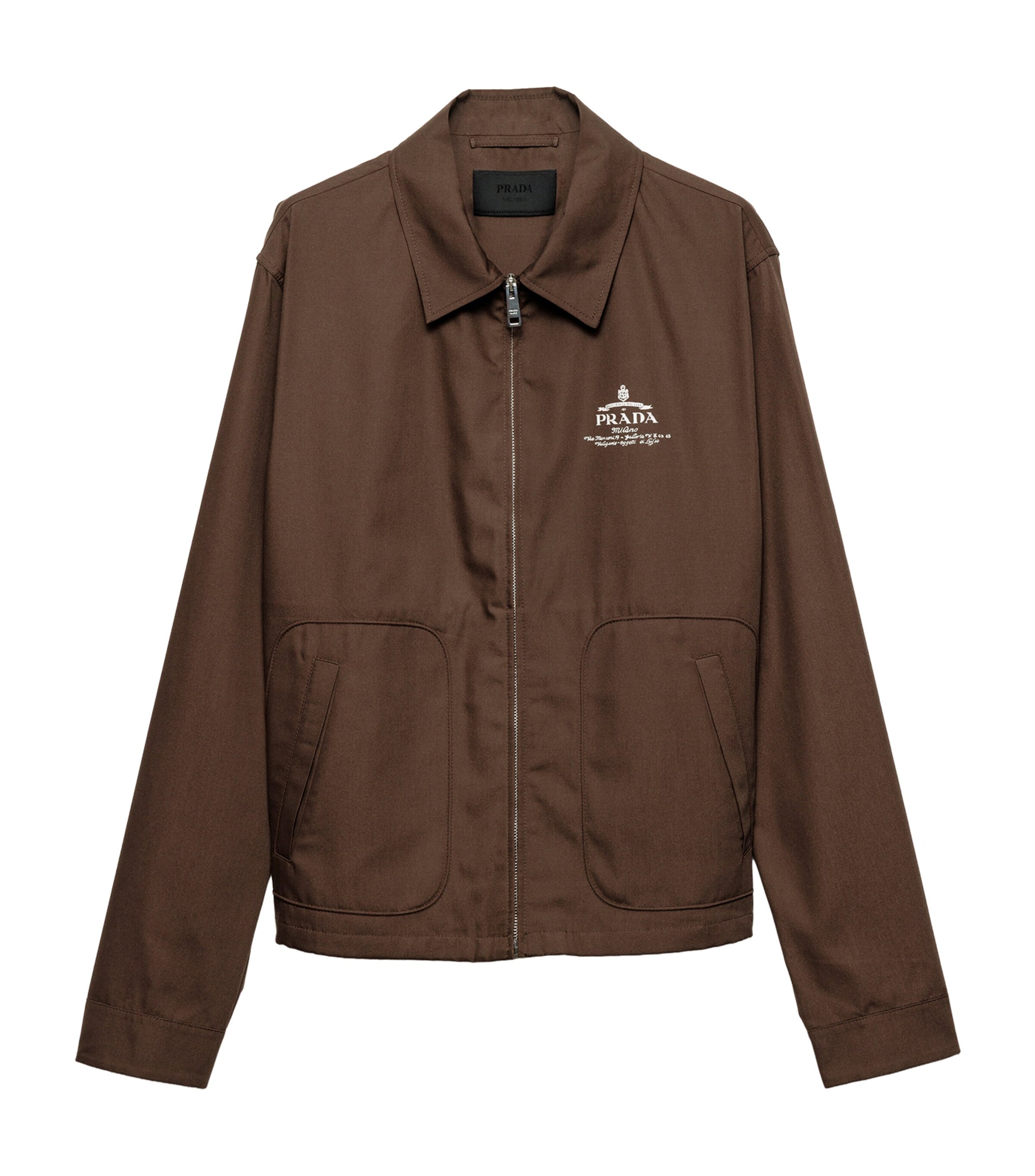Technical Cotton Zip-Up Blouson Jacket F0192 Image 1