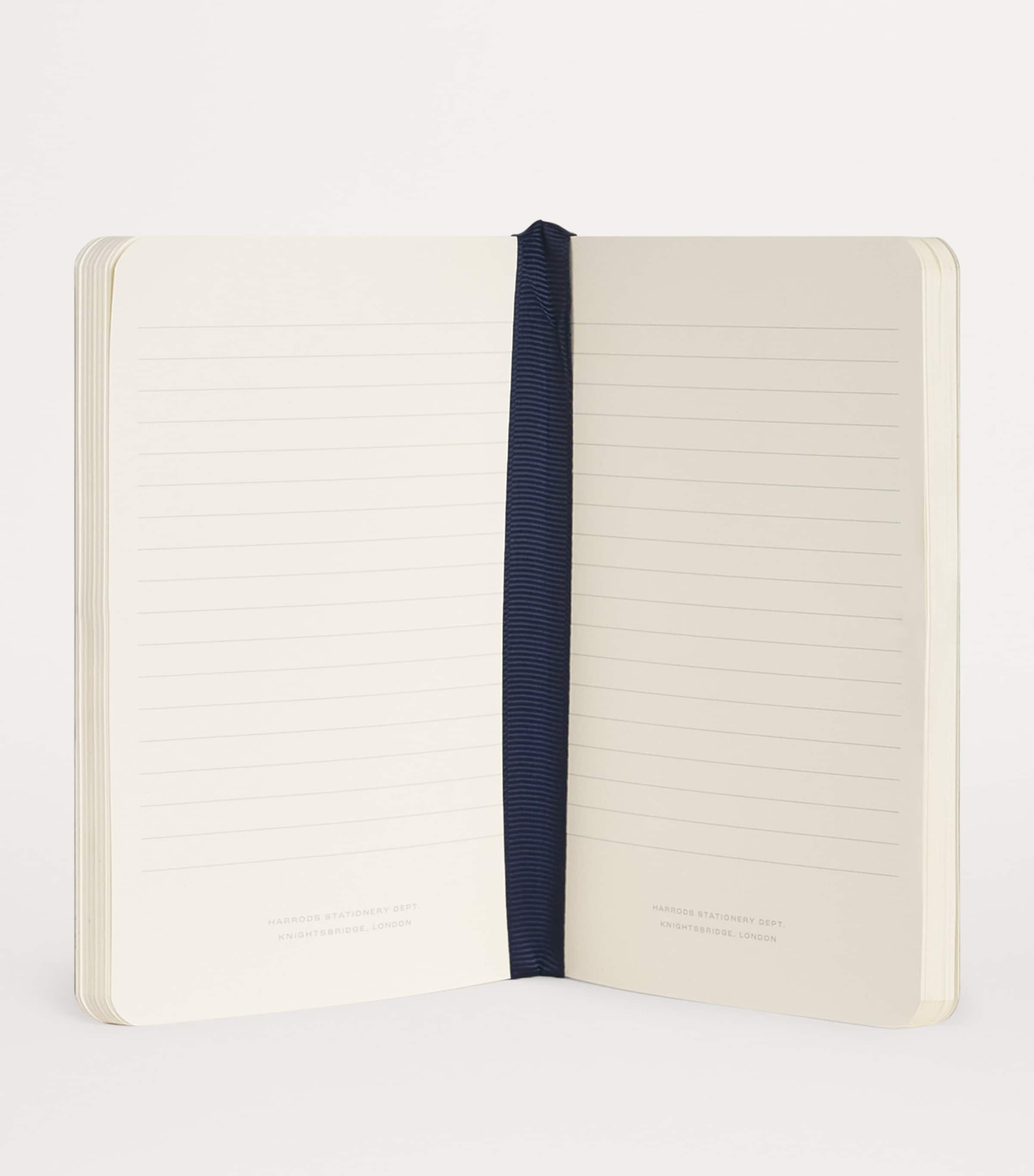 Harrods Logo A6 Notebook Navy Image 2