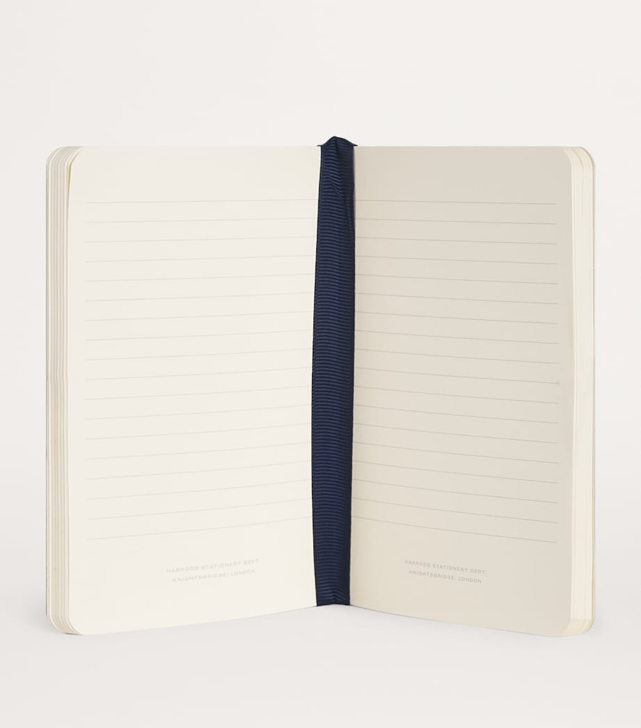 Harrods Logo A6 Notebook Navy Image 2