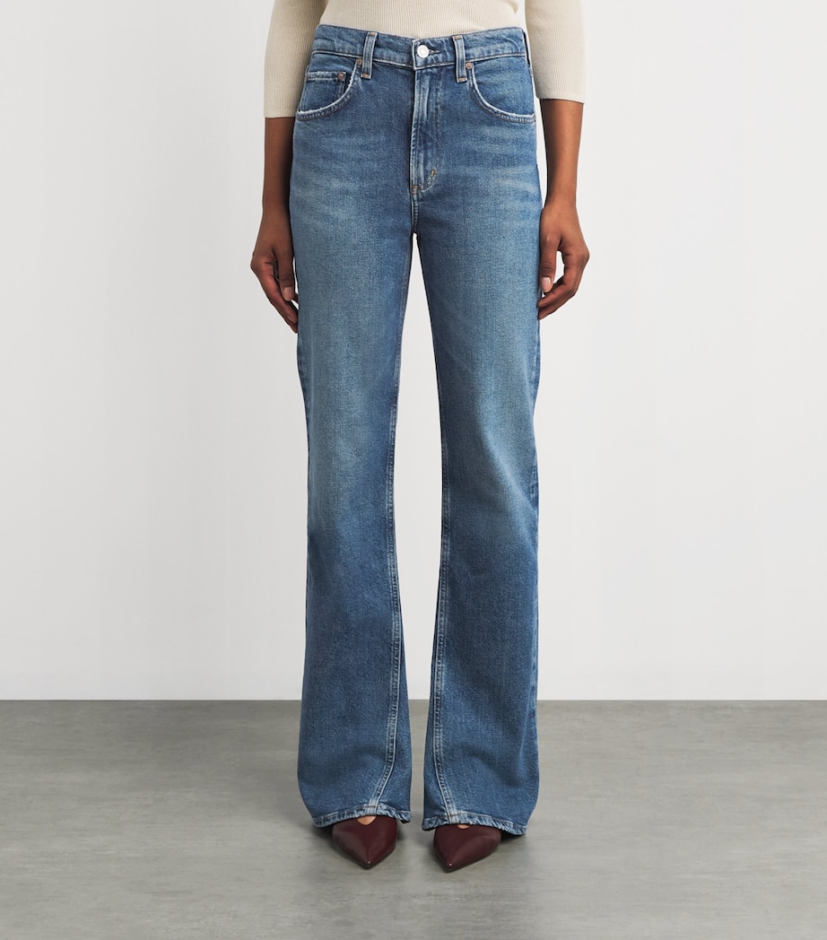 Mid-Rise Kick Bootcut Jeans CURVE Image 3