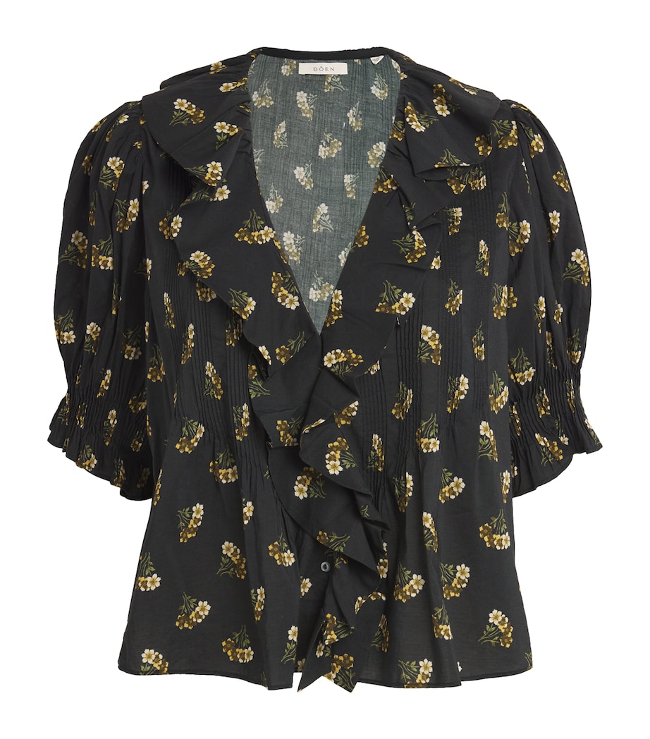 Buttercup Bouquet Ruffled Henry Blouse BUTTERCUP BOUQUET Image 1