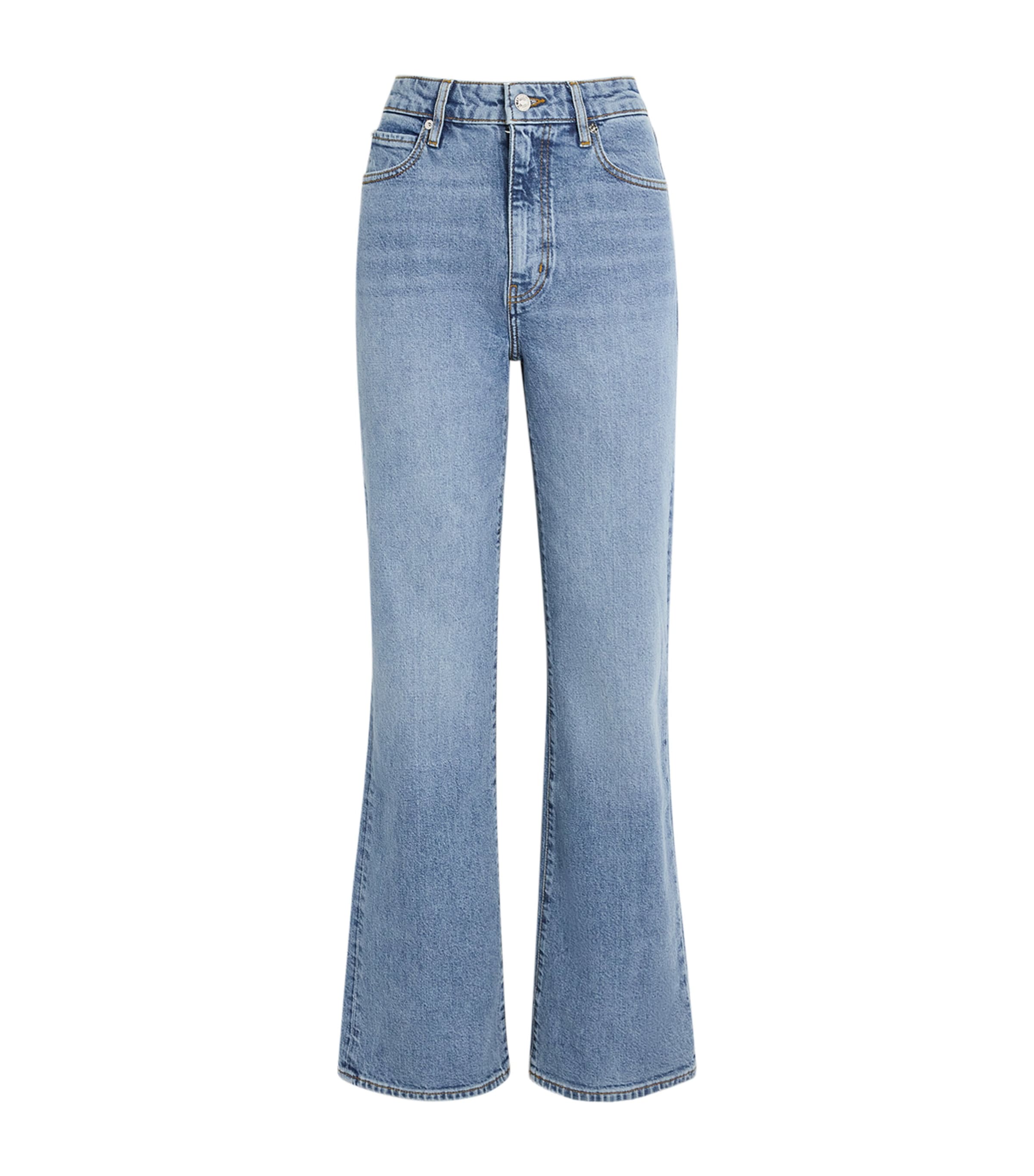 Frame The Pixie Arrow Bootcut Jeans In Blue