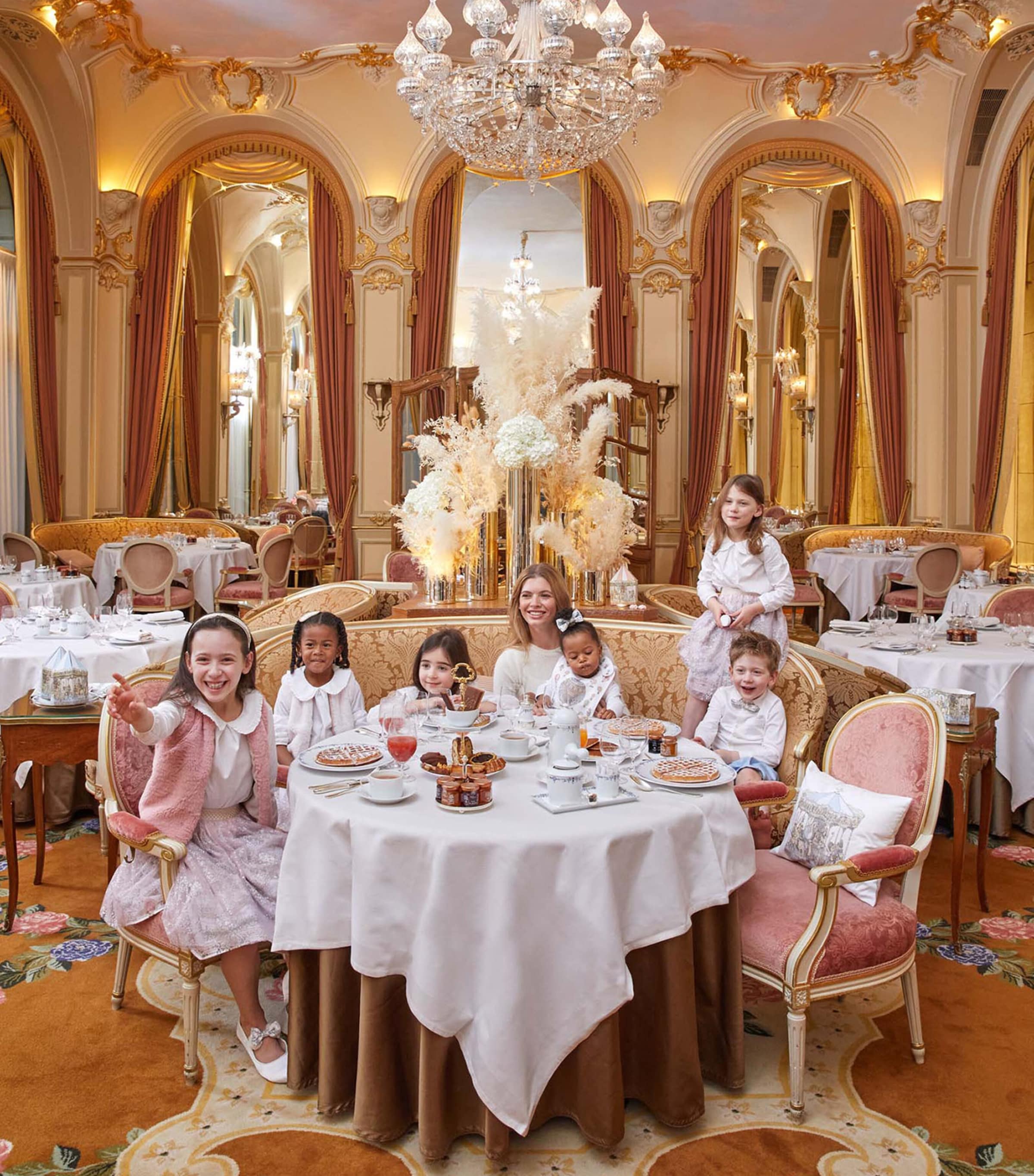 Cotton-Satin Carousel Pillow BLUE Image 2