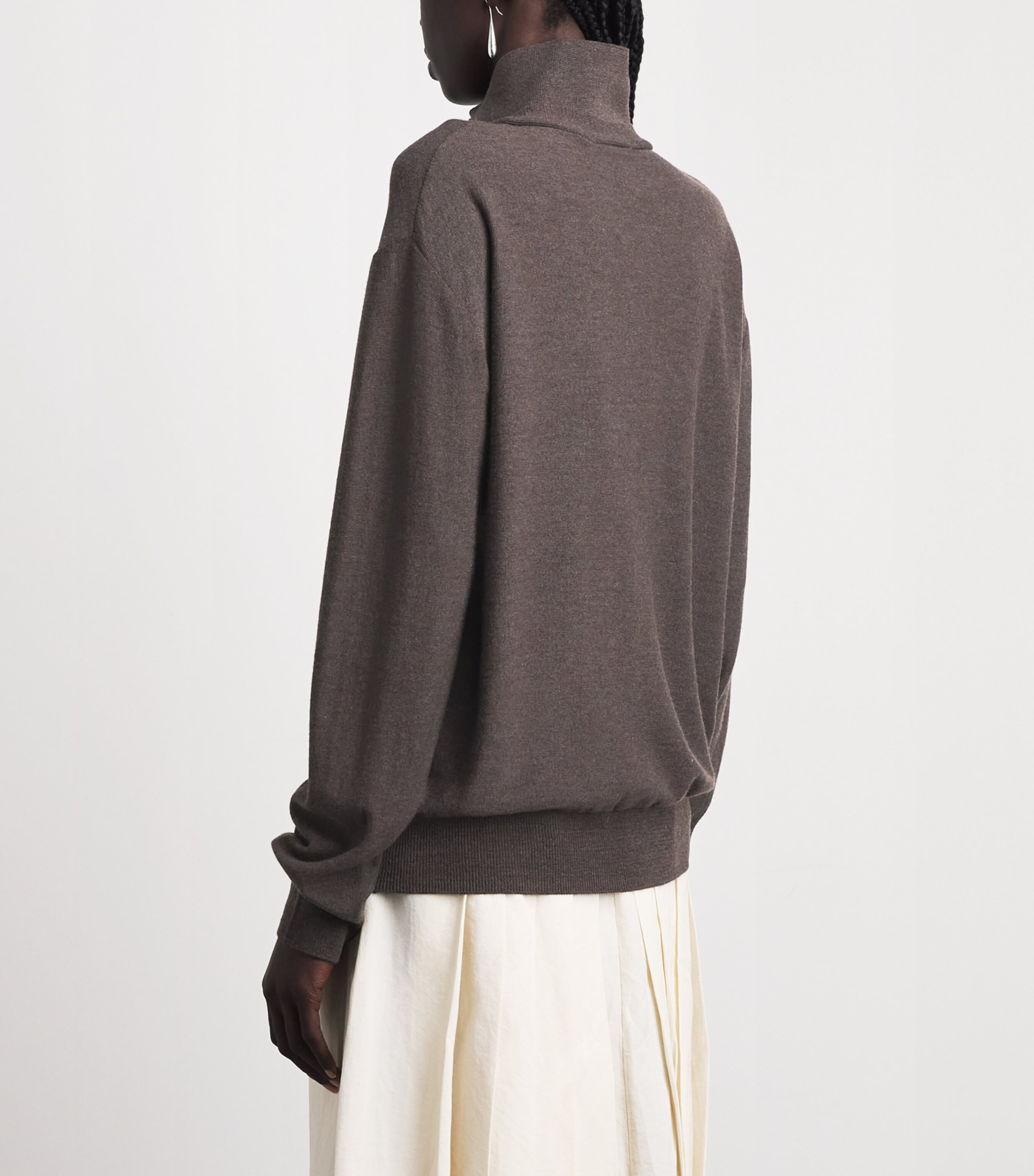 Source Unknown Womens Layered Fabbie Cardigan Br Image 5
