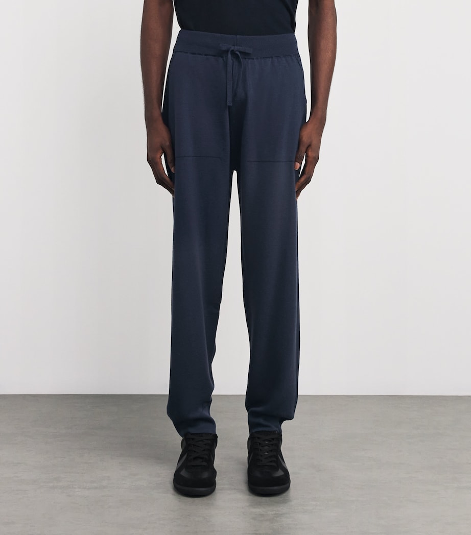 Merino Wool Drawstring Sweatpants SMOKE BLUE Image 3