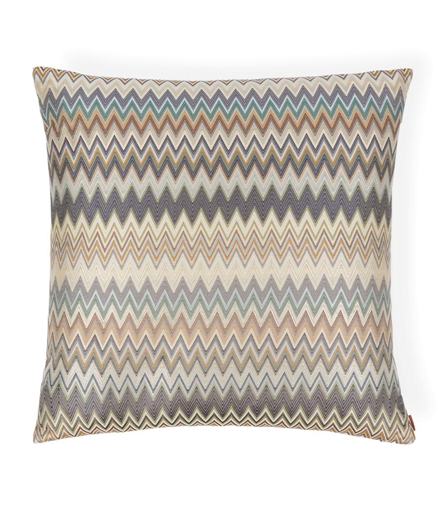 Masuleh Chevron Cushion (60cm x 60cm) 170 TURQUOISE MULTI Image 1