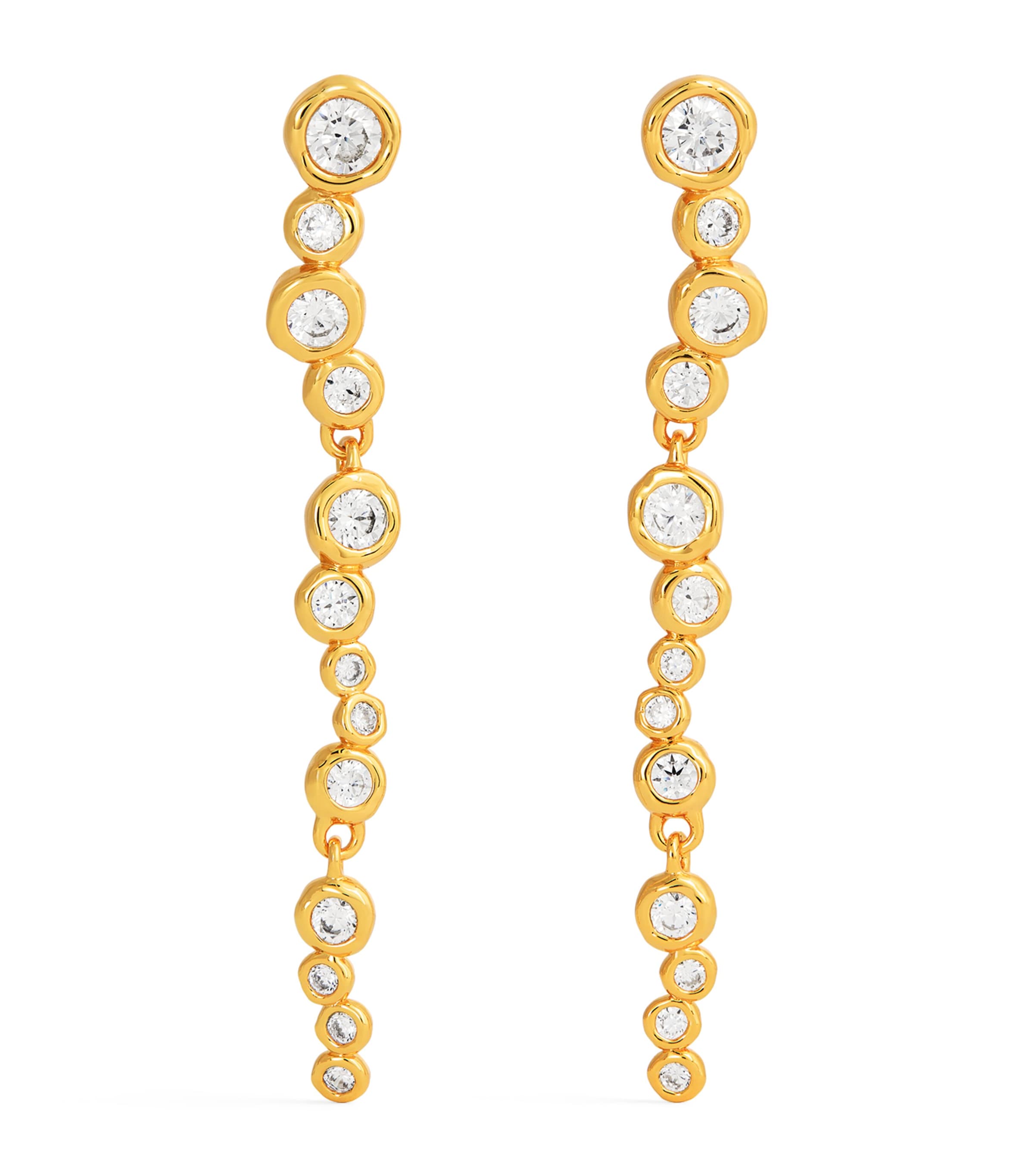 ALEXIS BITTAR GOLD-PLATED CRYSTAL ASTERALES EARRINGS 