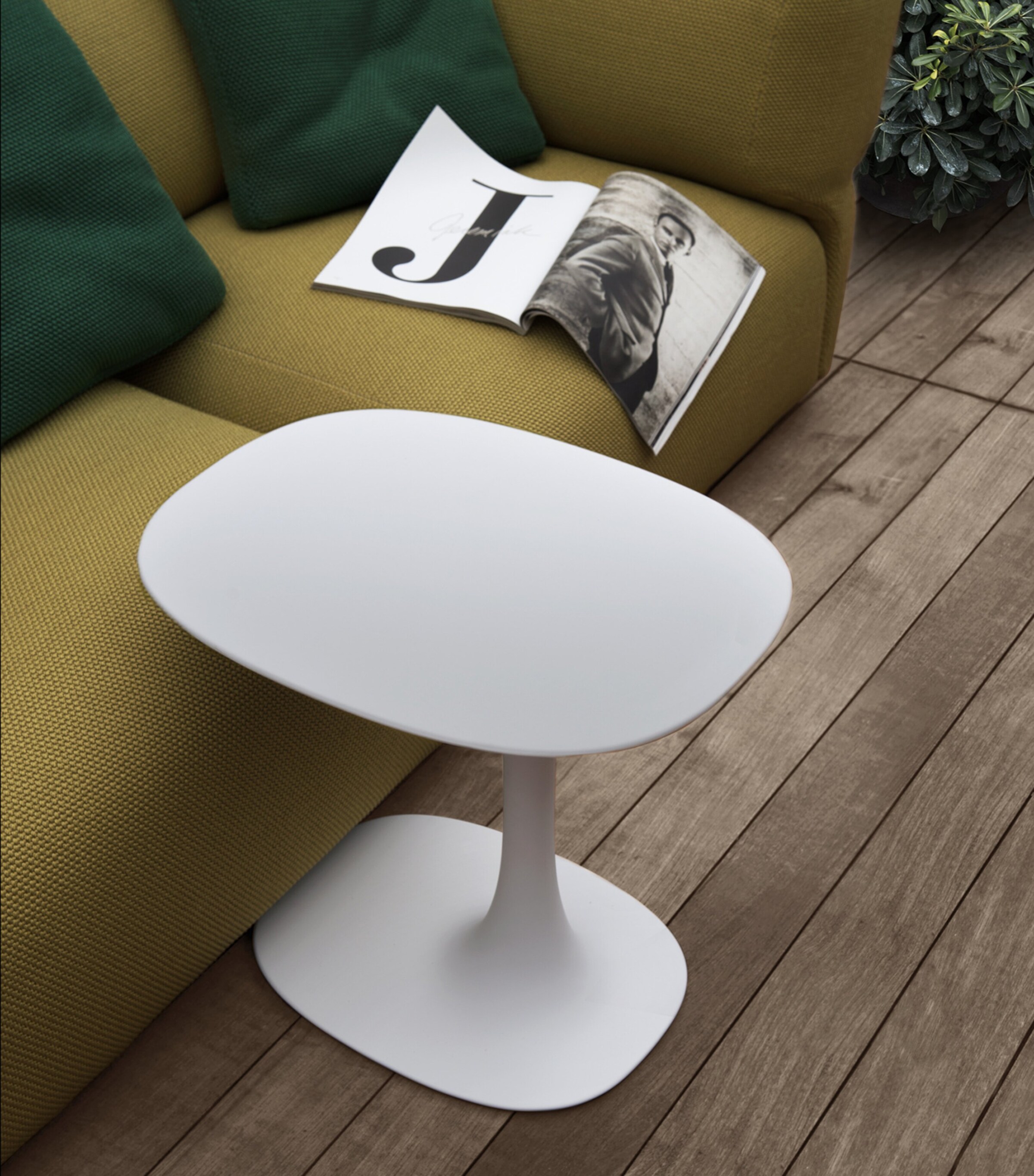 Small Awa Outdoor Table WHITE Image 2