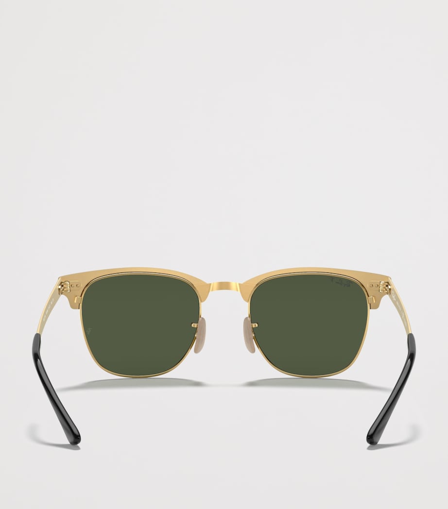 Ray-Ban Clubmaster Metal Square Sunglasses Black Image 4