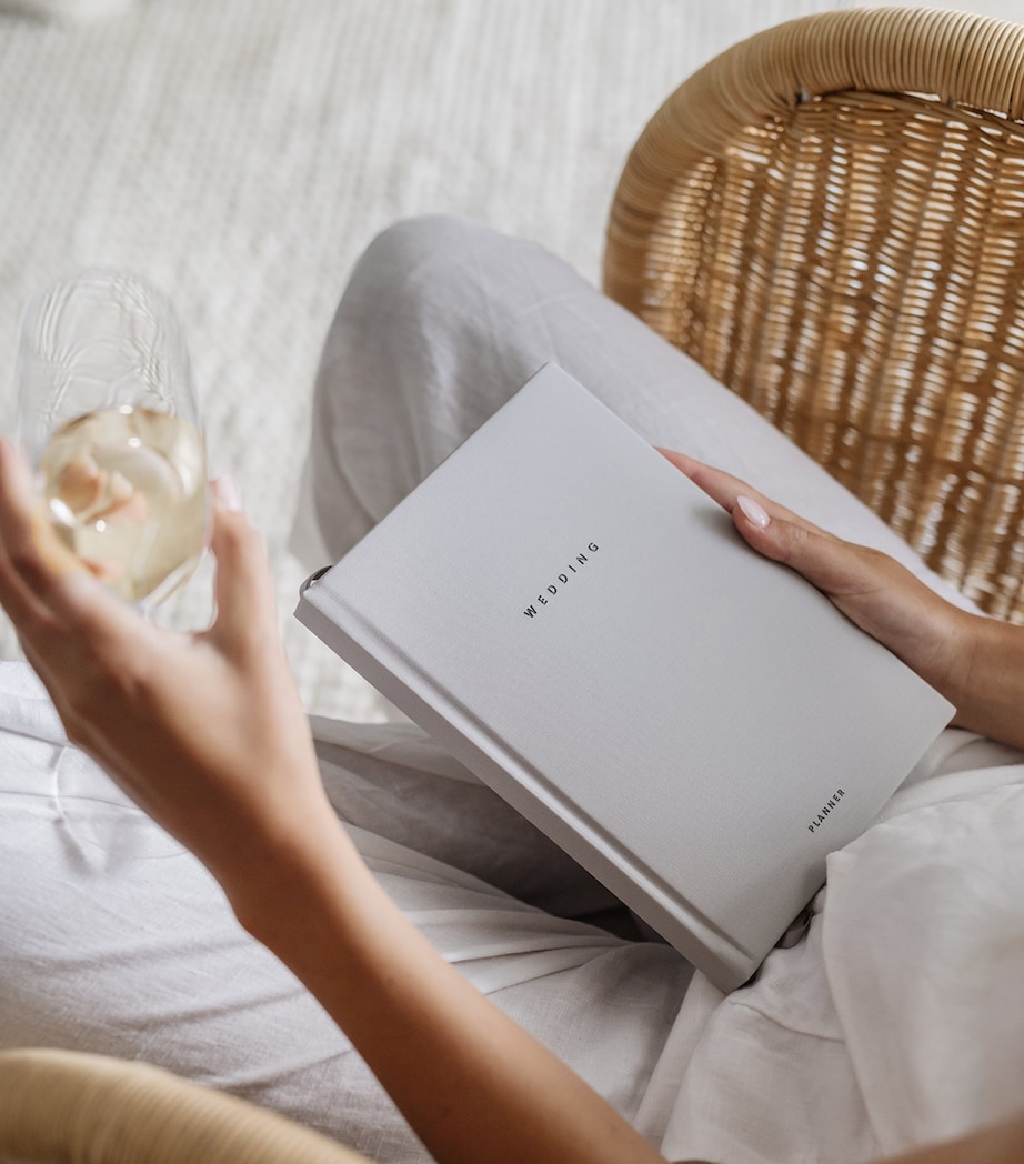 Faux Leather Wedding Planner GREY Image 12