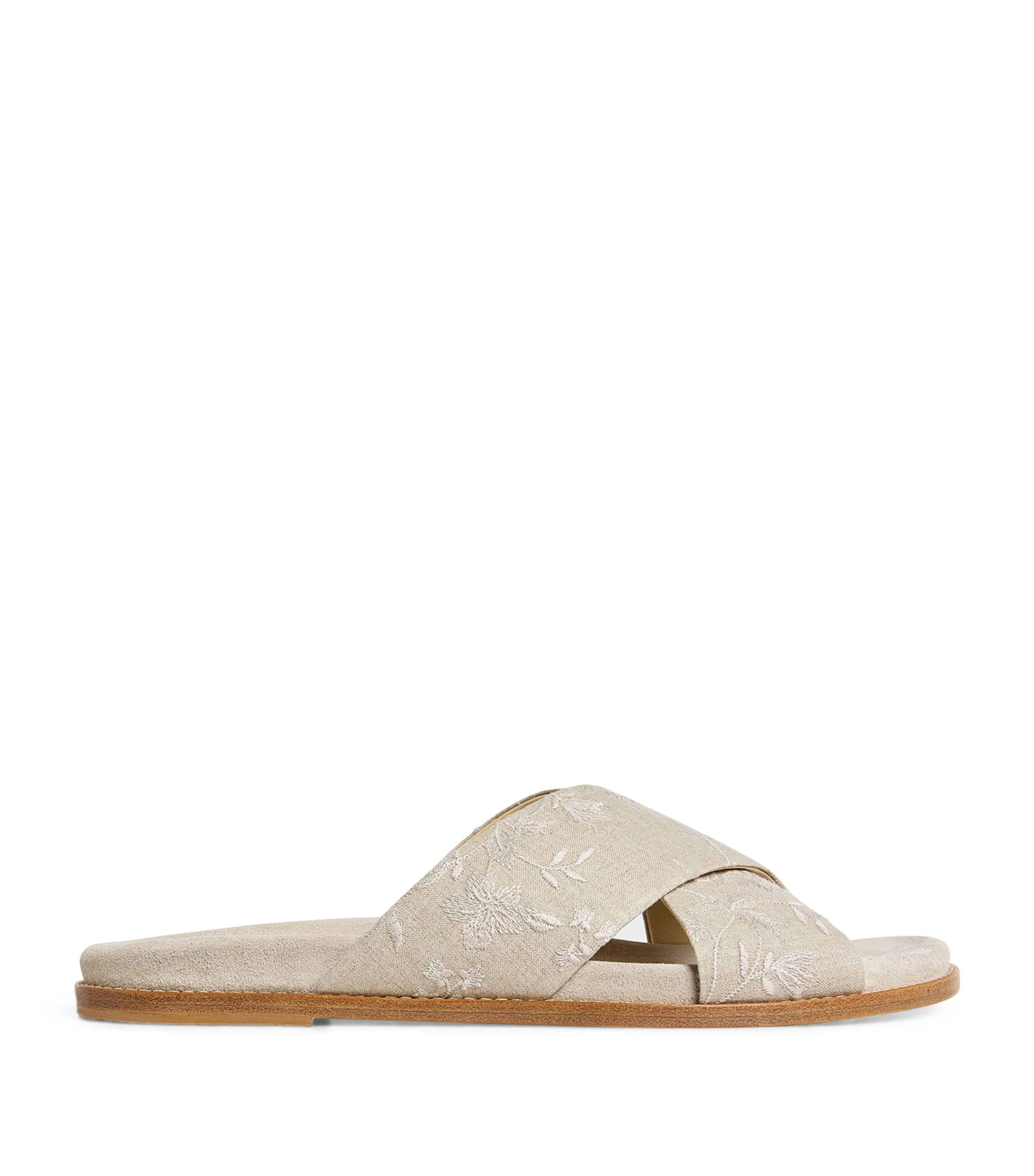 Eleventy Embroidered Crossover Slides