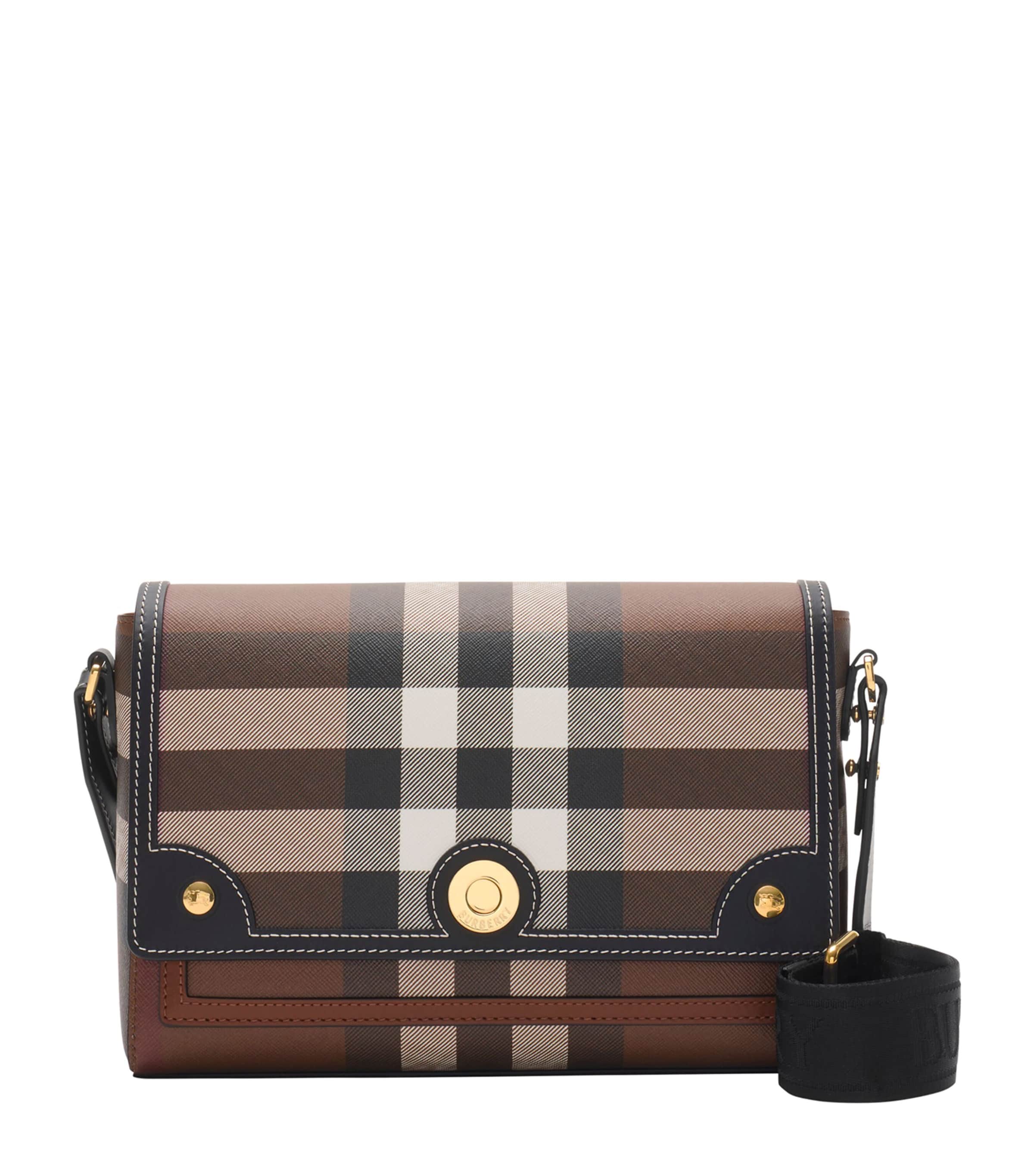 Burberry Check Note Cross-body Bag In Brown