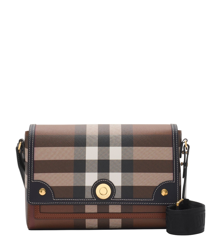 Check Note Cross-Body Bag DARK BIRCH BROWN Image 1