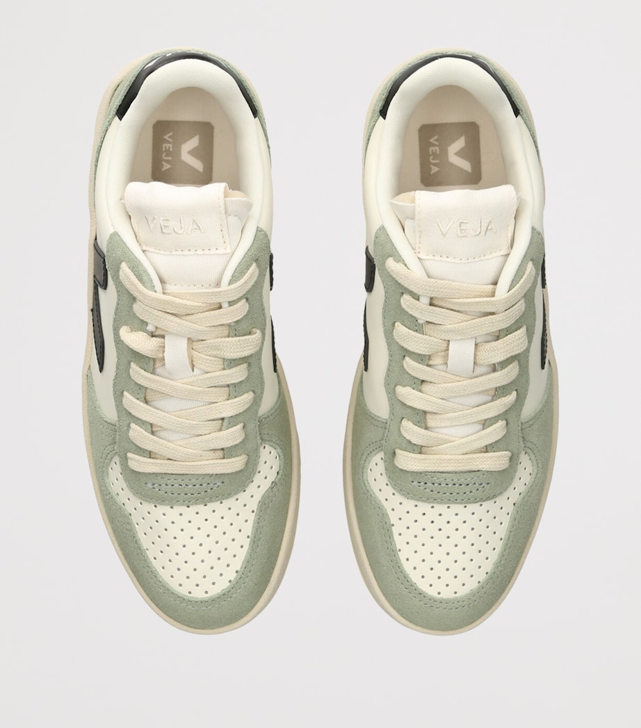 Leather V-10 Sneakers BLACK/COMB Image 4